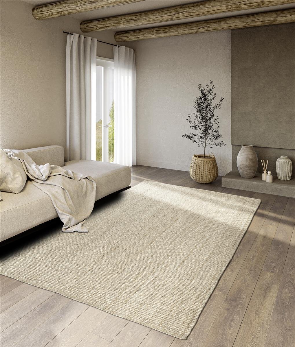 Villeroy & Boch Jute Teppich Rosalie Natur Weiß