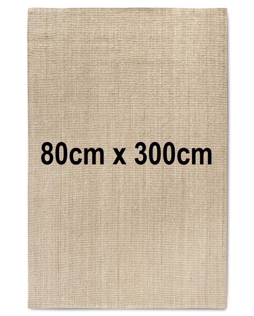 Villeroy & Boch Jute Teppich Rosalie Natur Weiß 80cm x 300cm