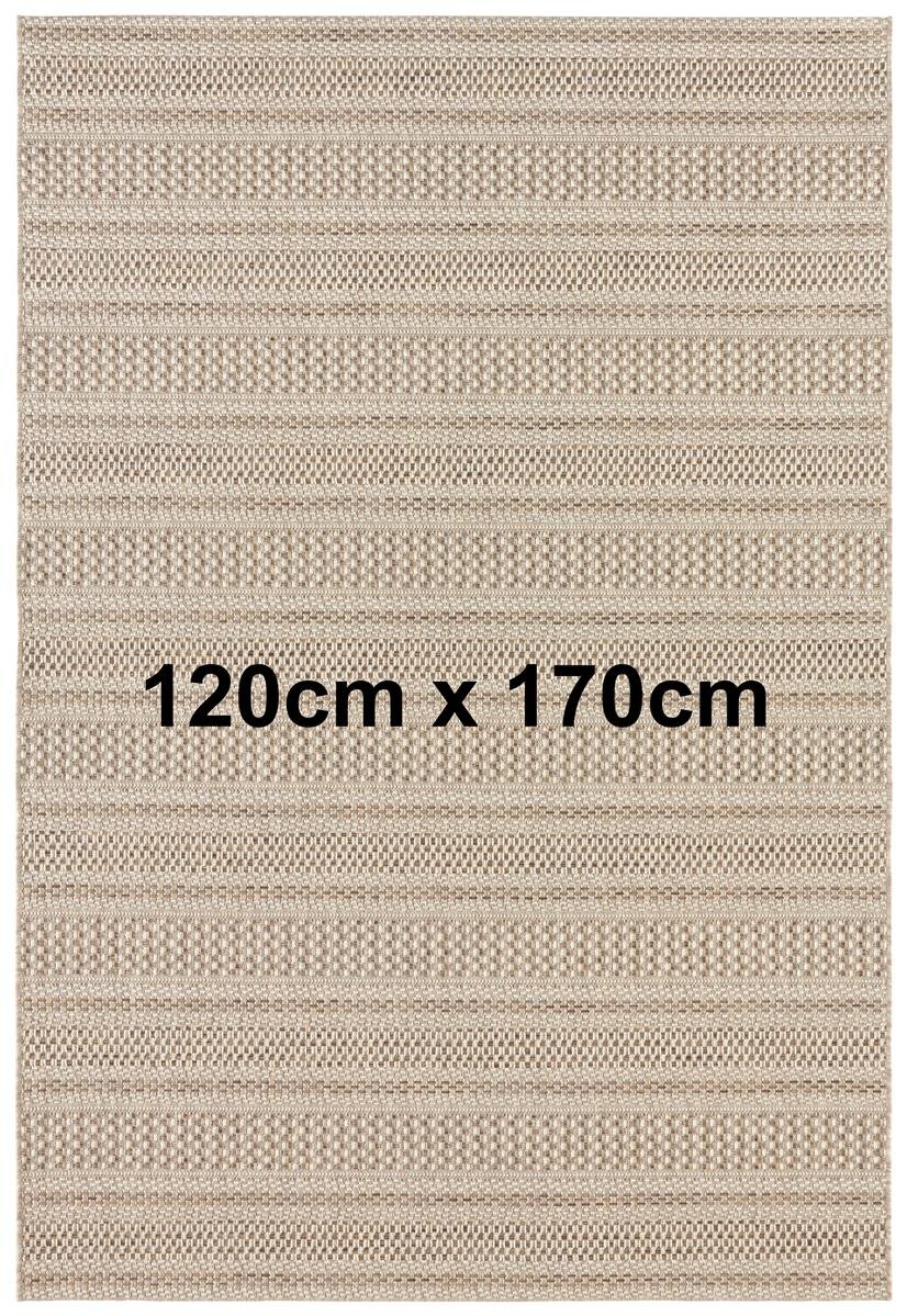 Elle Decoration In- & Outdoor Teppich Arras Natur Braun 120cm x 170cm