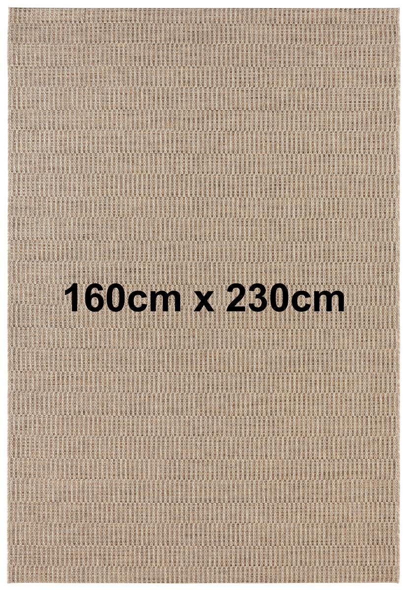 Elle Decoration In- & Outdoor Teppich Dreux Natur Braun 160cm x 230cm