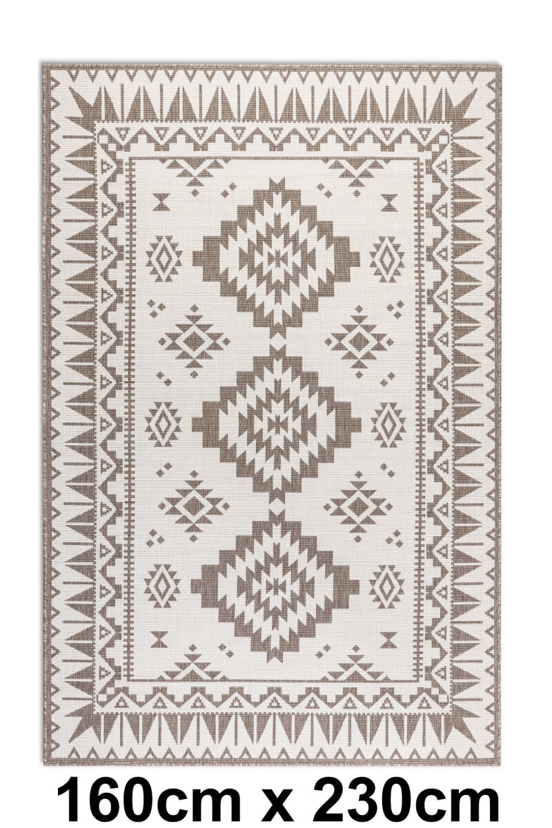 Elle Decoration Gemini In- und Outdoor Wendeteppich Dynamic Linen 160cm x 230cm