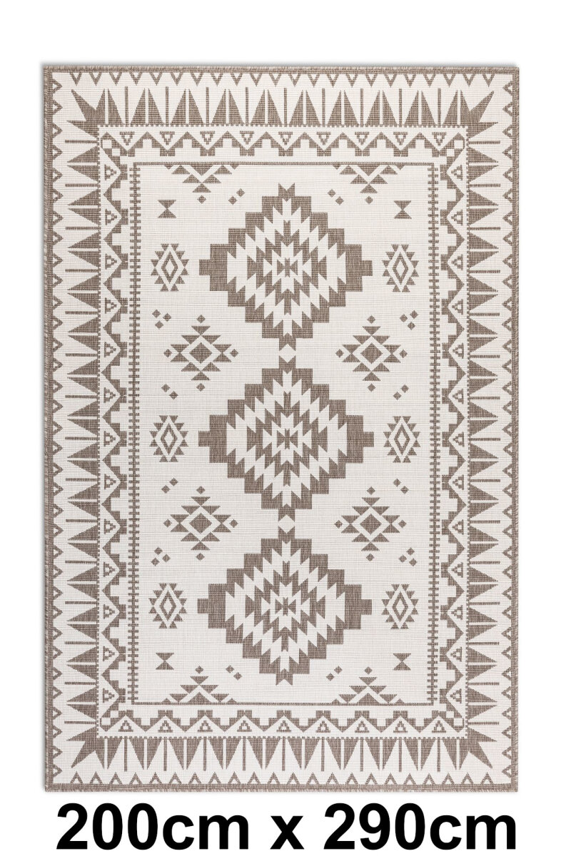 Elle Decoration Gemini In- und Outdoor Wendeteppich Dynamic Linen 200cm x 290cm