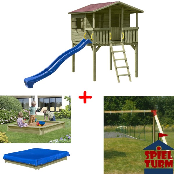 Stelzenhaus CLASSIC Leon 'Sparpaket' mit Doppelschaukel