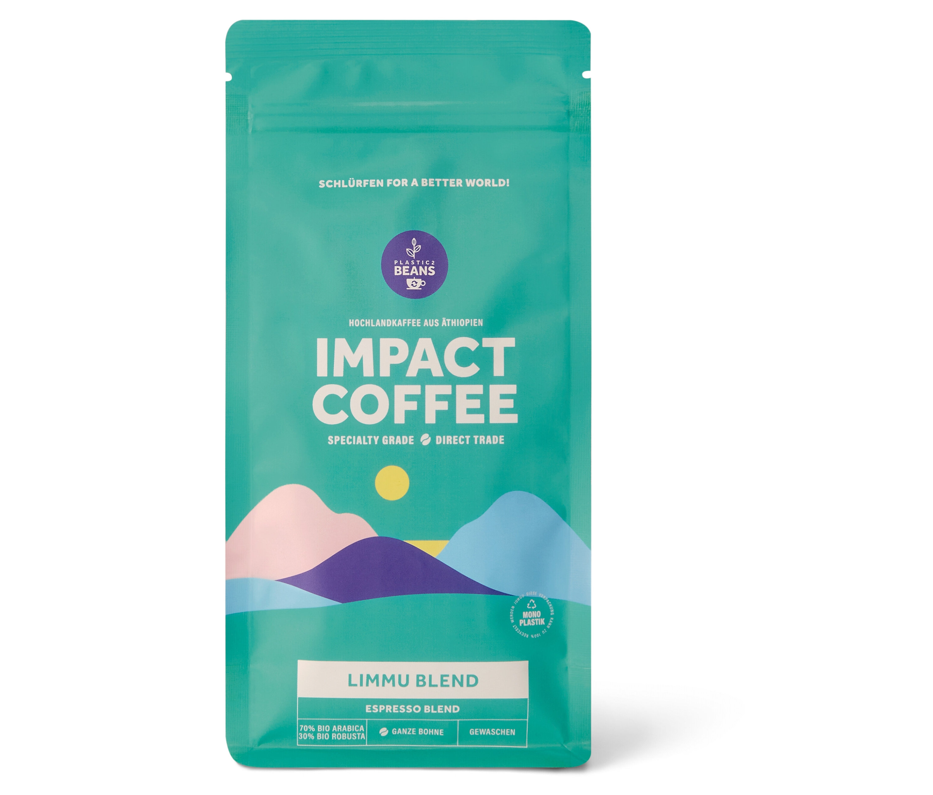 Impact Coffee - Limmu Blend Omni-Roast Bio - 250 g Ganze Bohne - Intensität: 5/6