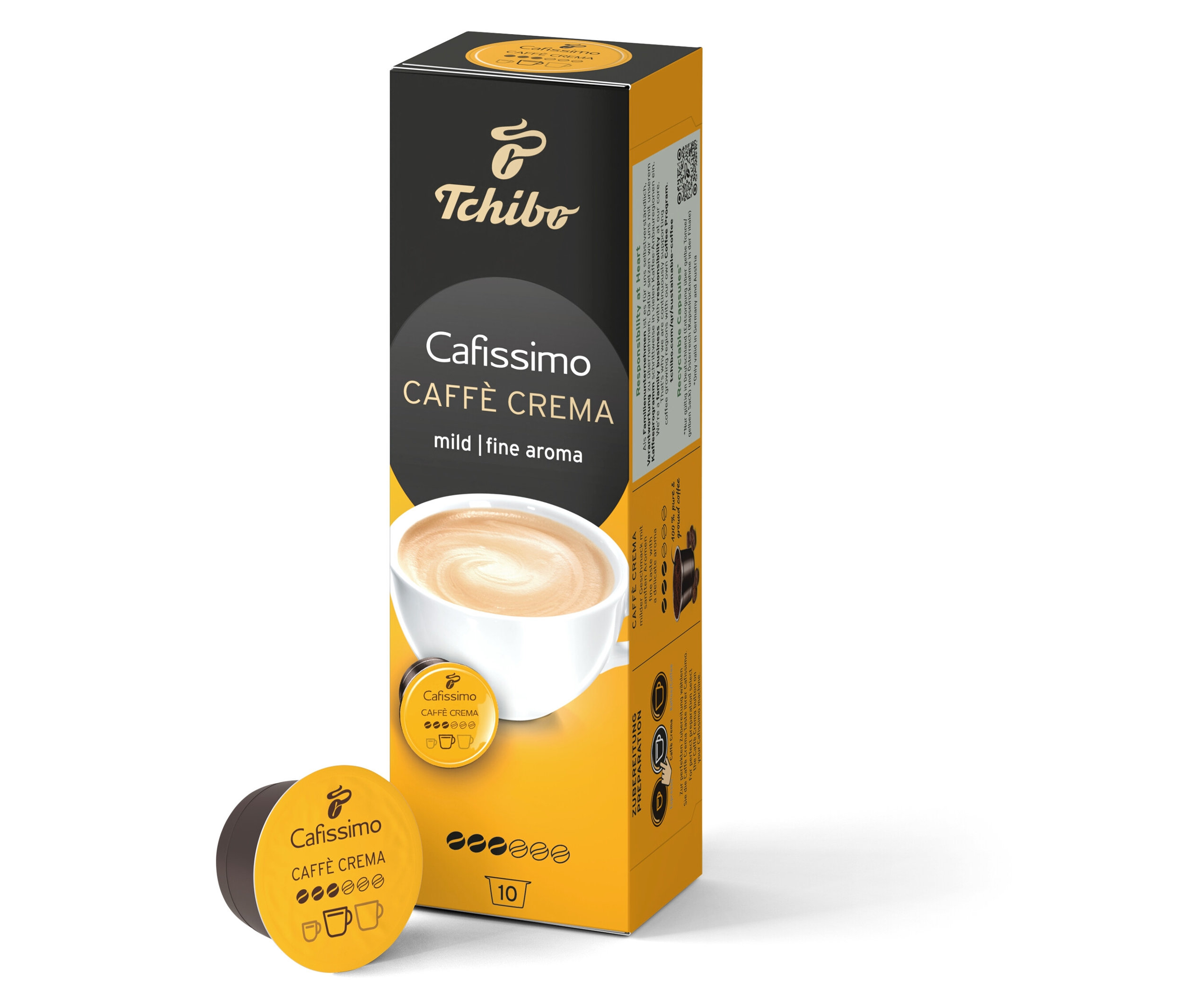 Cafissimo Caffè Crema mild - 10 Kapseln - Intensität: 3/6