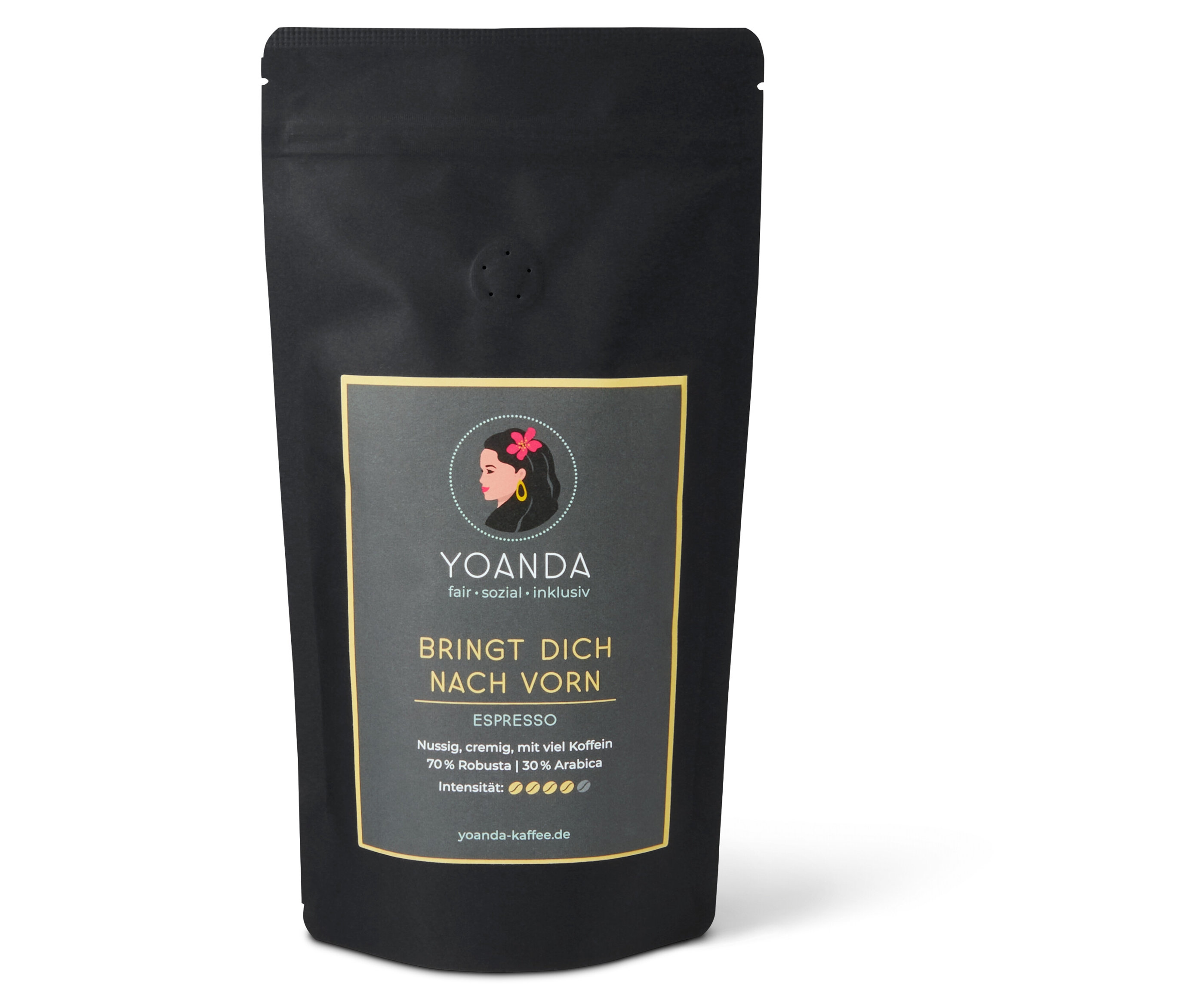 Yoanda - Bringt Dich nach vorn Espresso - 250 g Ganze Bohne - Intensität: 5/6