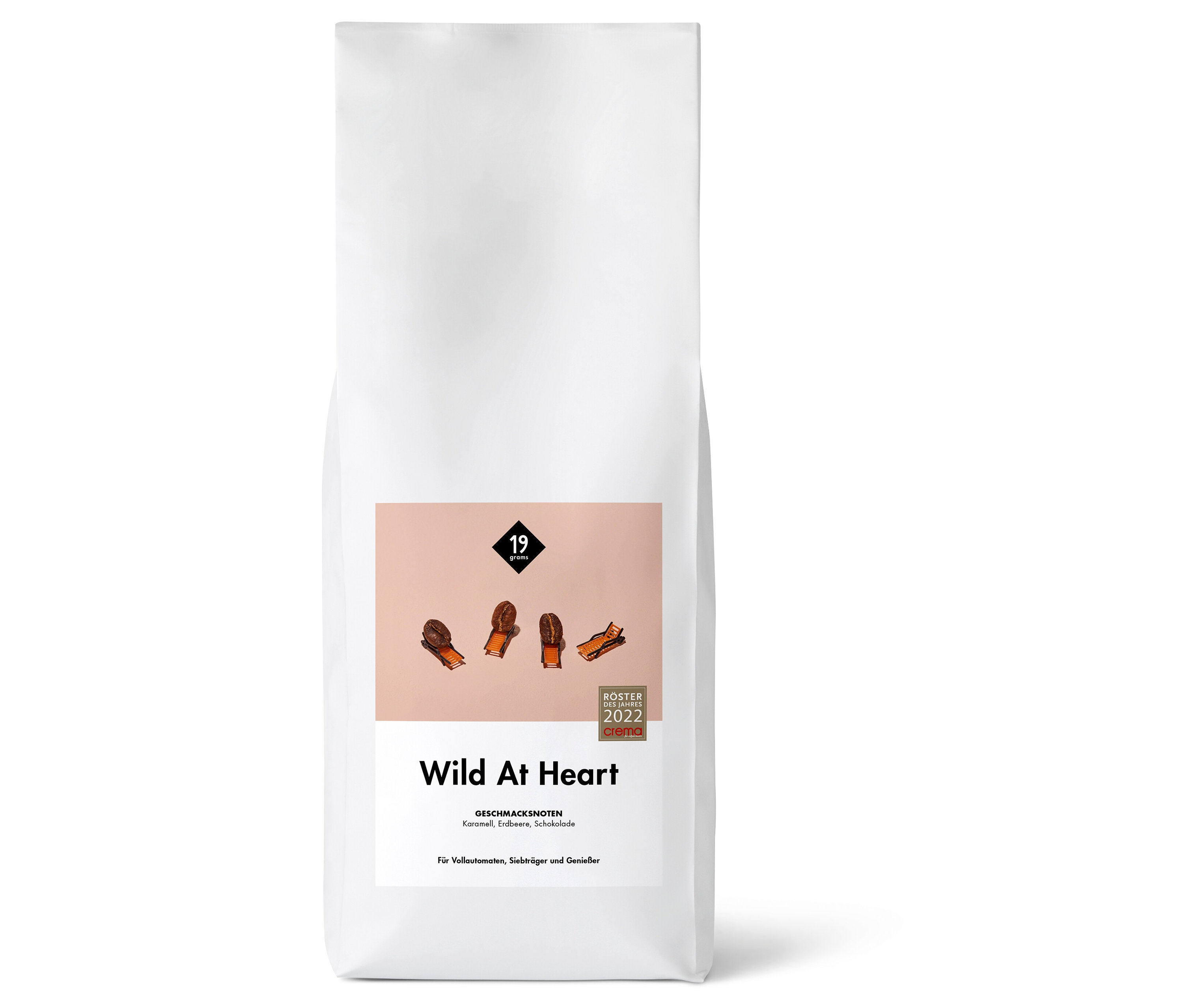 19grams – Wild at Heart Espresso - 1 kg Ganze Bohne - Intensität: 4/6