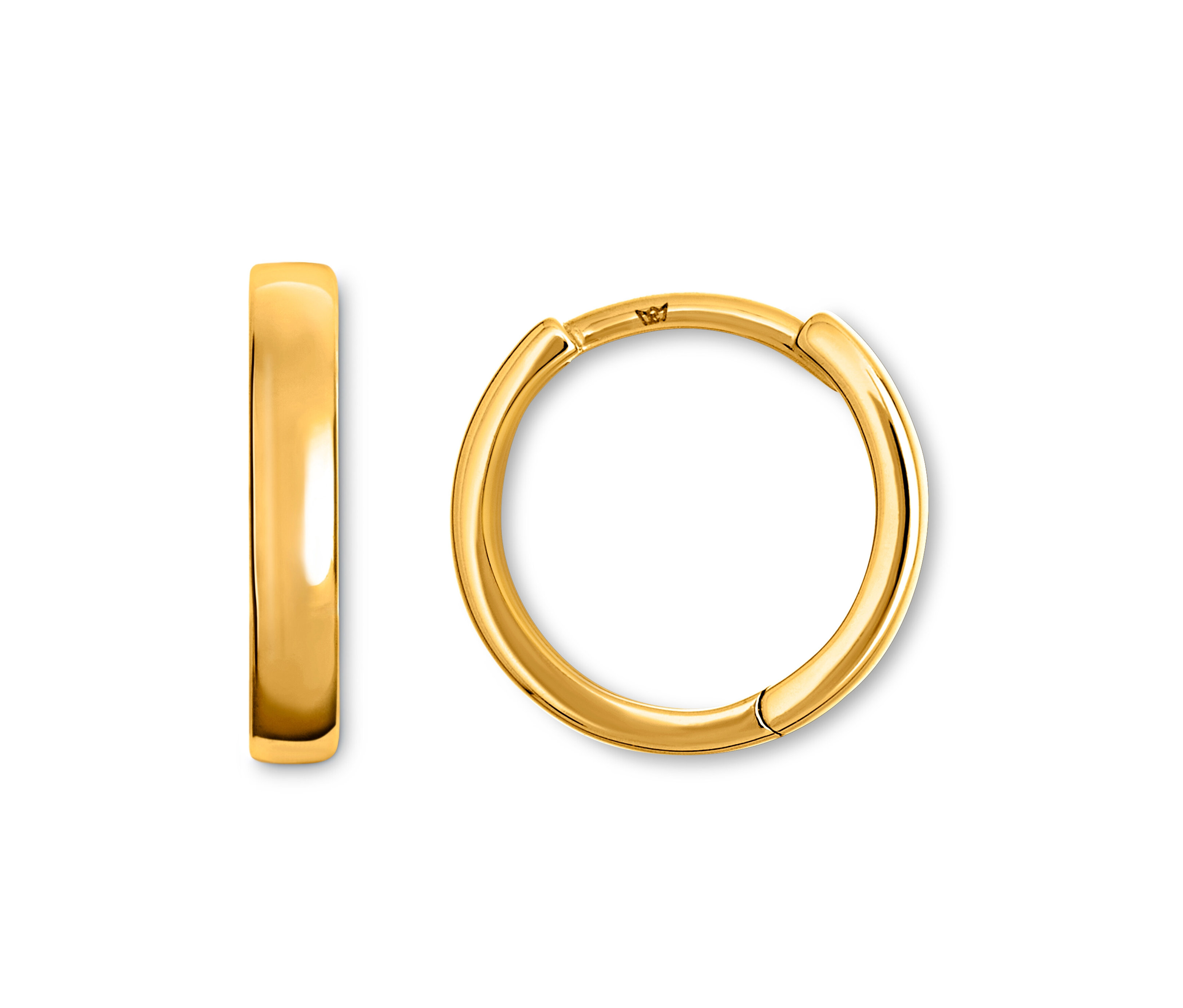 Tchibo - 375 Gold Creolen glatt - gold