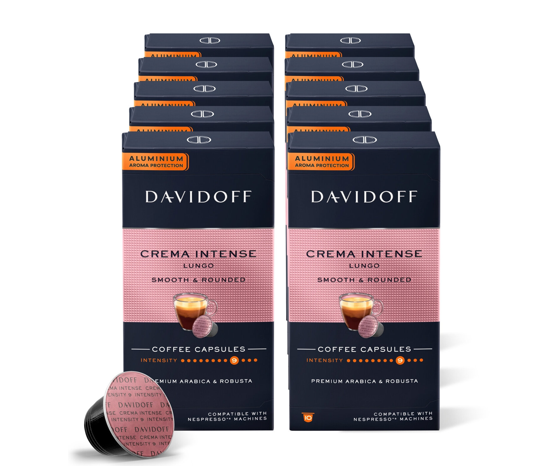Tchibo - Davidoff Café Crema Intense Lungo - 10x 10 Kapseln - Intensität: 9/12