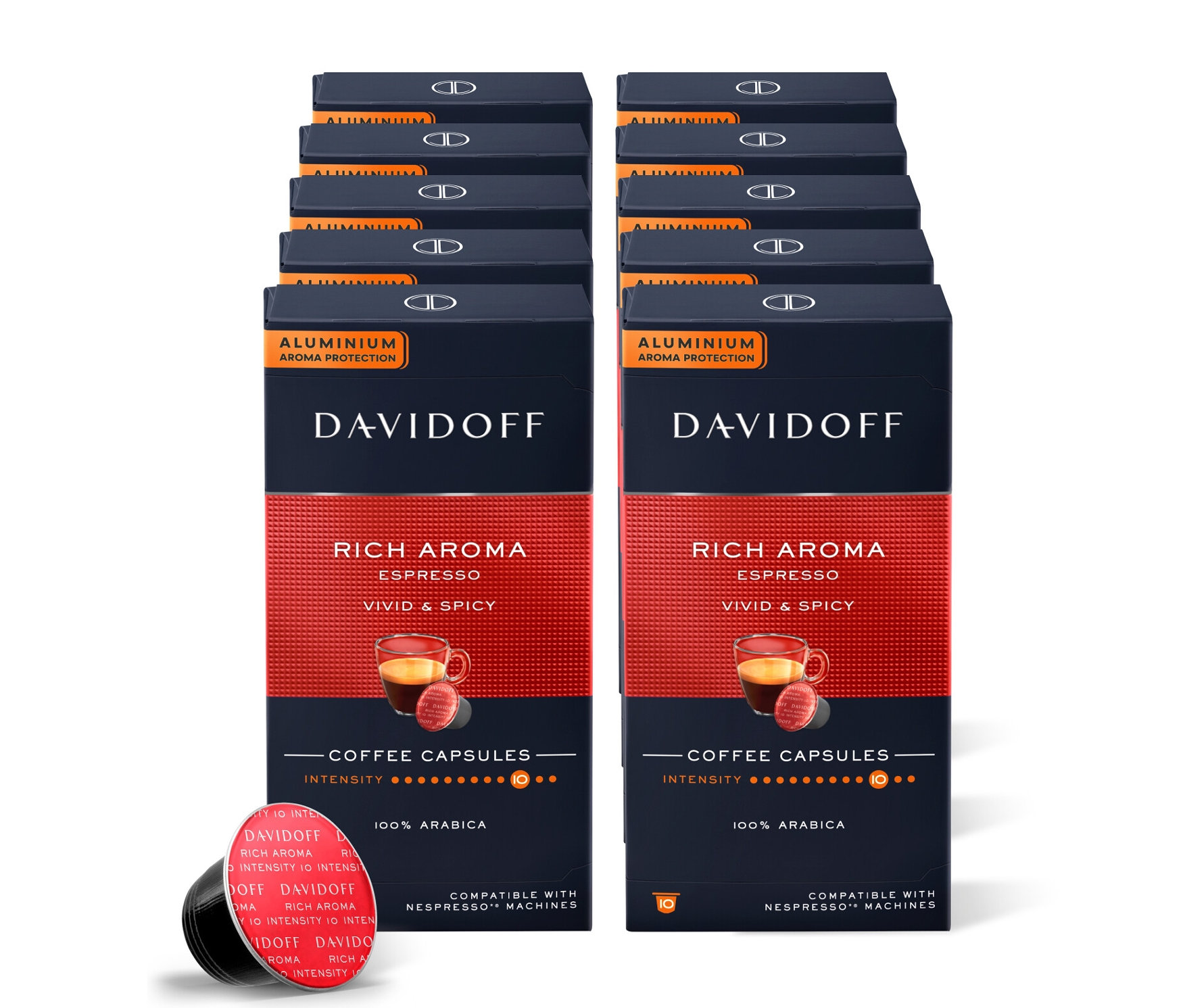 Tchibo - Davidoff Café Rich Aroma Espresso - 10x 10 Kapseln - Intensität: 10/12