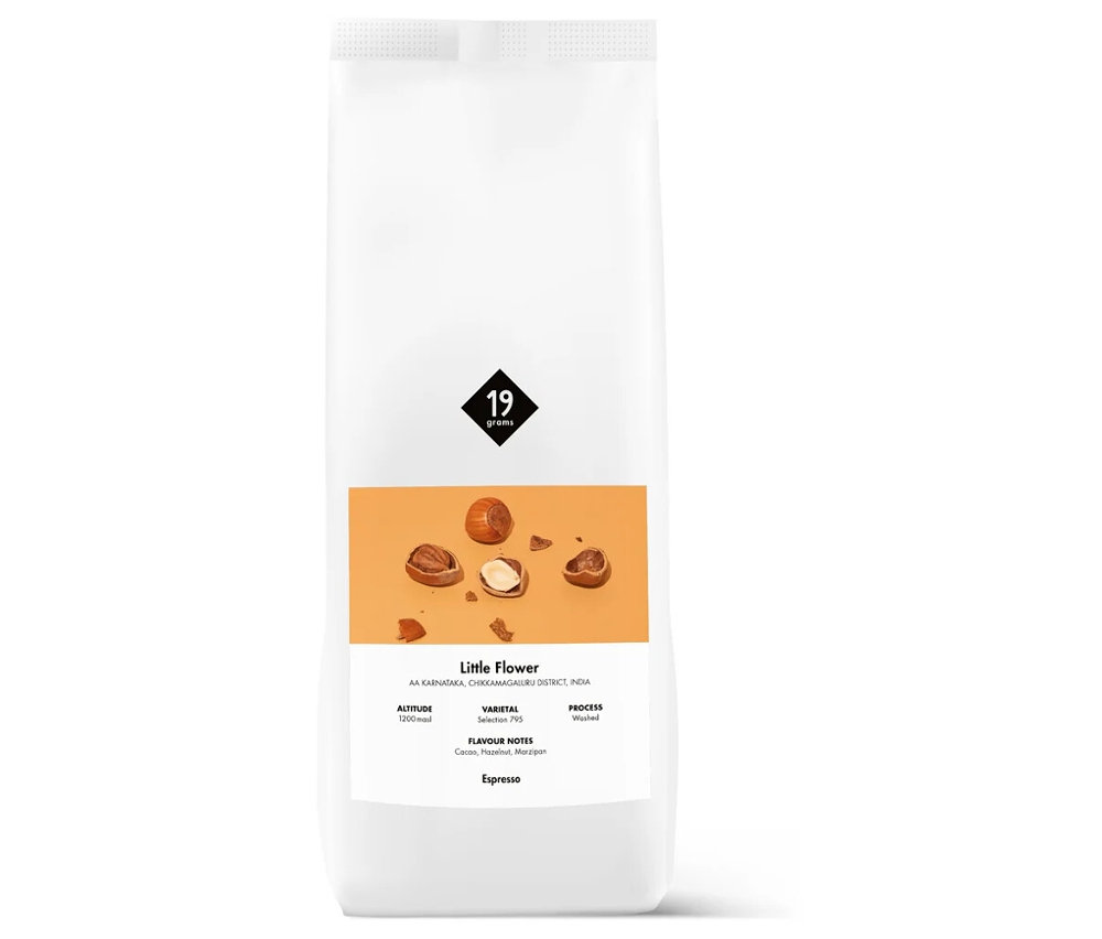 19grams - Little Flower Espresso - 1 kg Ganze Bohne - Intensität: 5/6