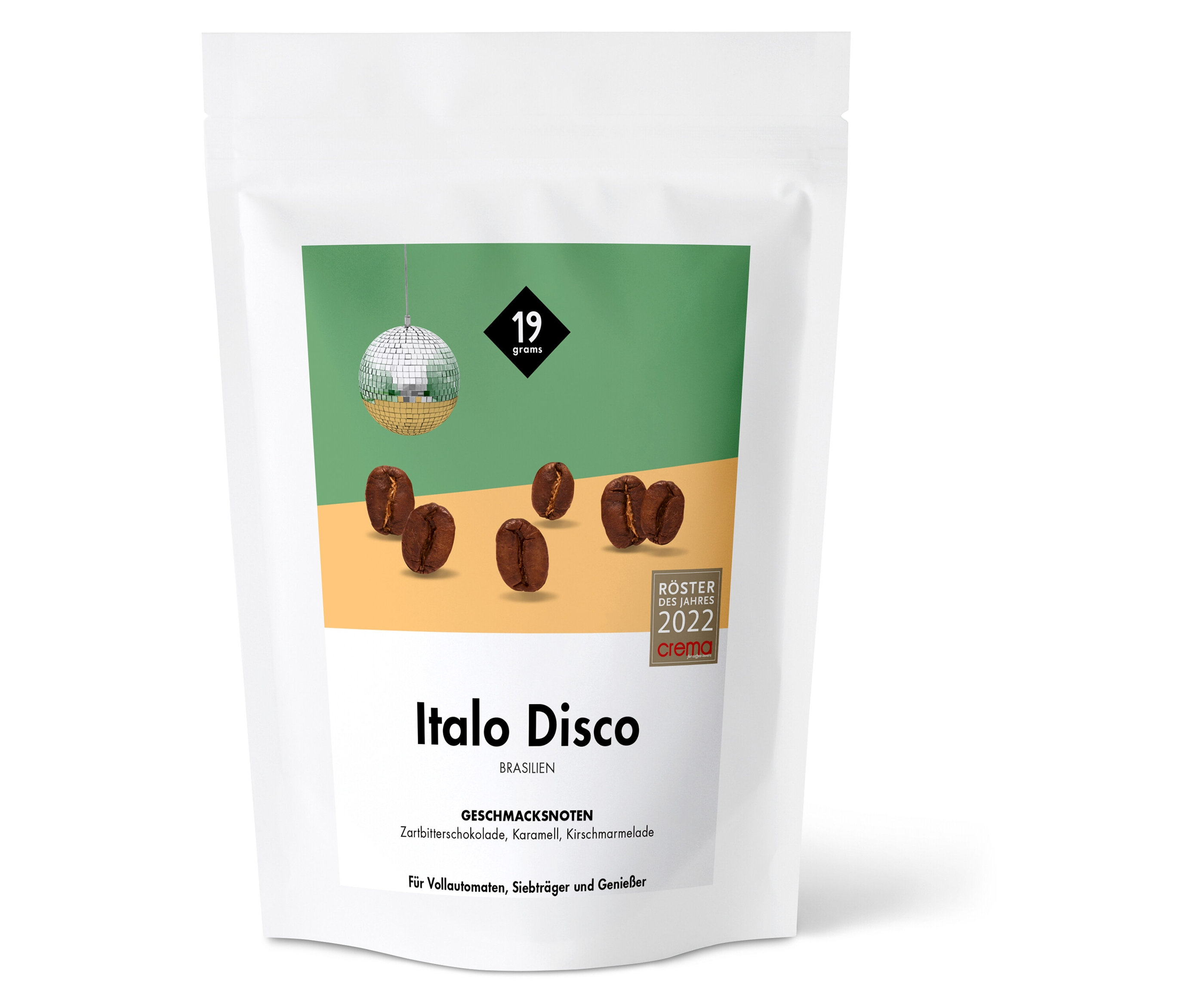 19grams - Italo Disco Espresso - 250 g Ganze Bohne - Intensität: 5/6