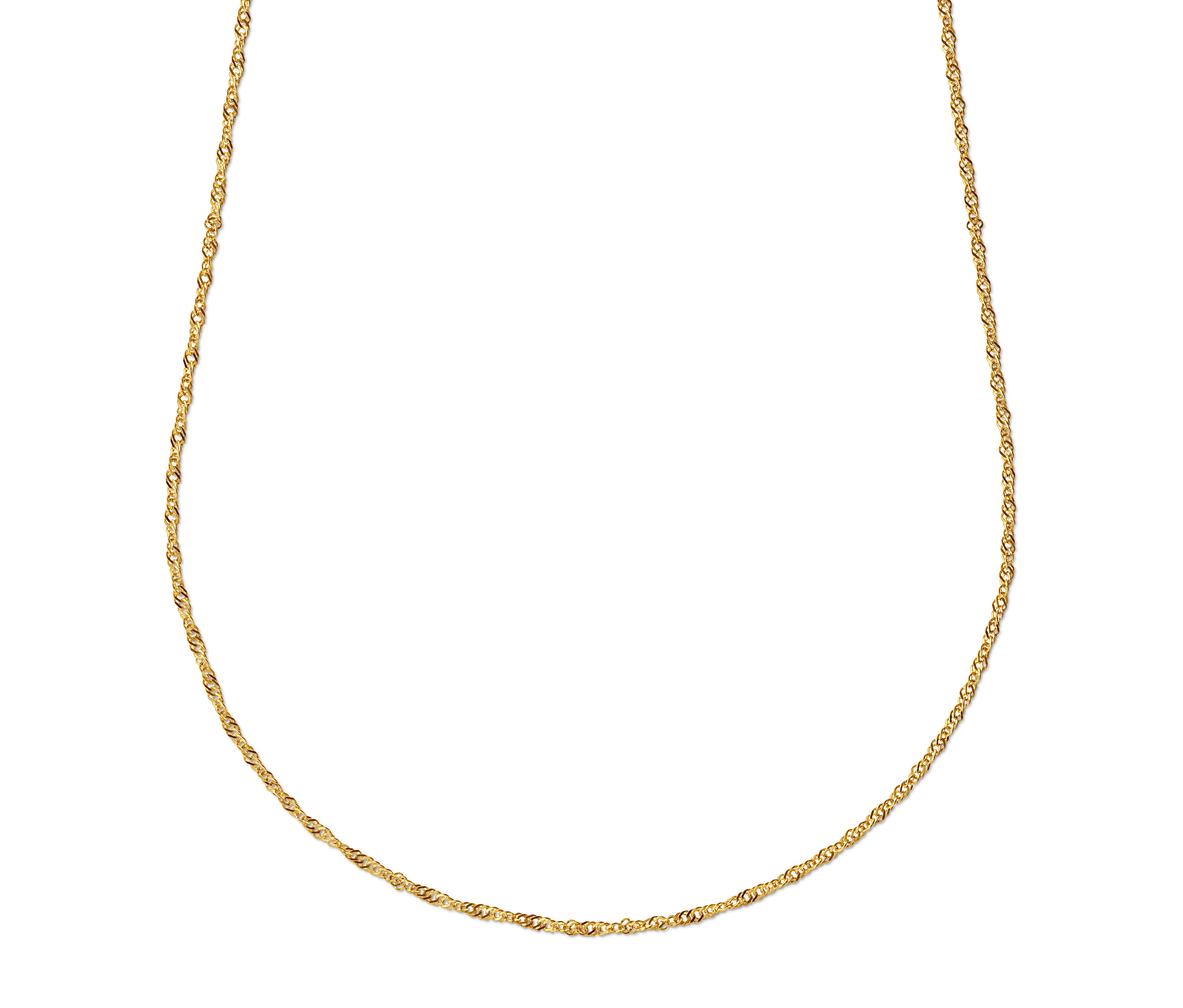 Tchibo - 375 Gold Kette »Singapur« - gold