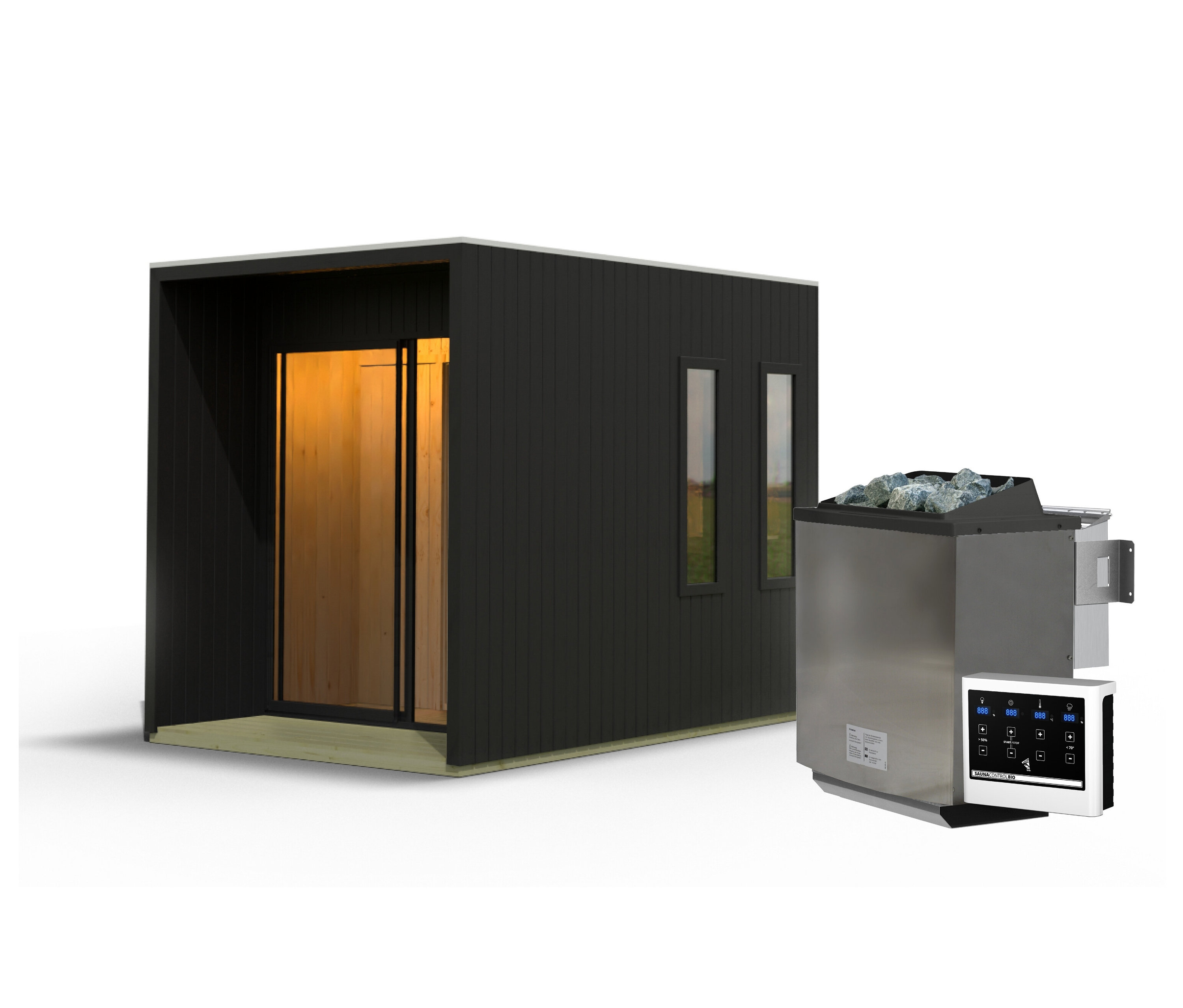 Karibu Saunahaus »Gwen«, klein, Premium
