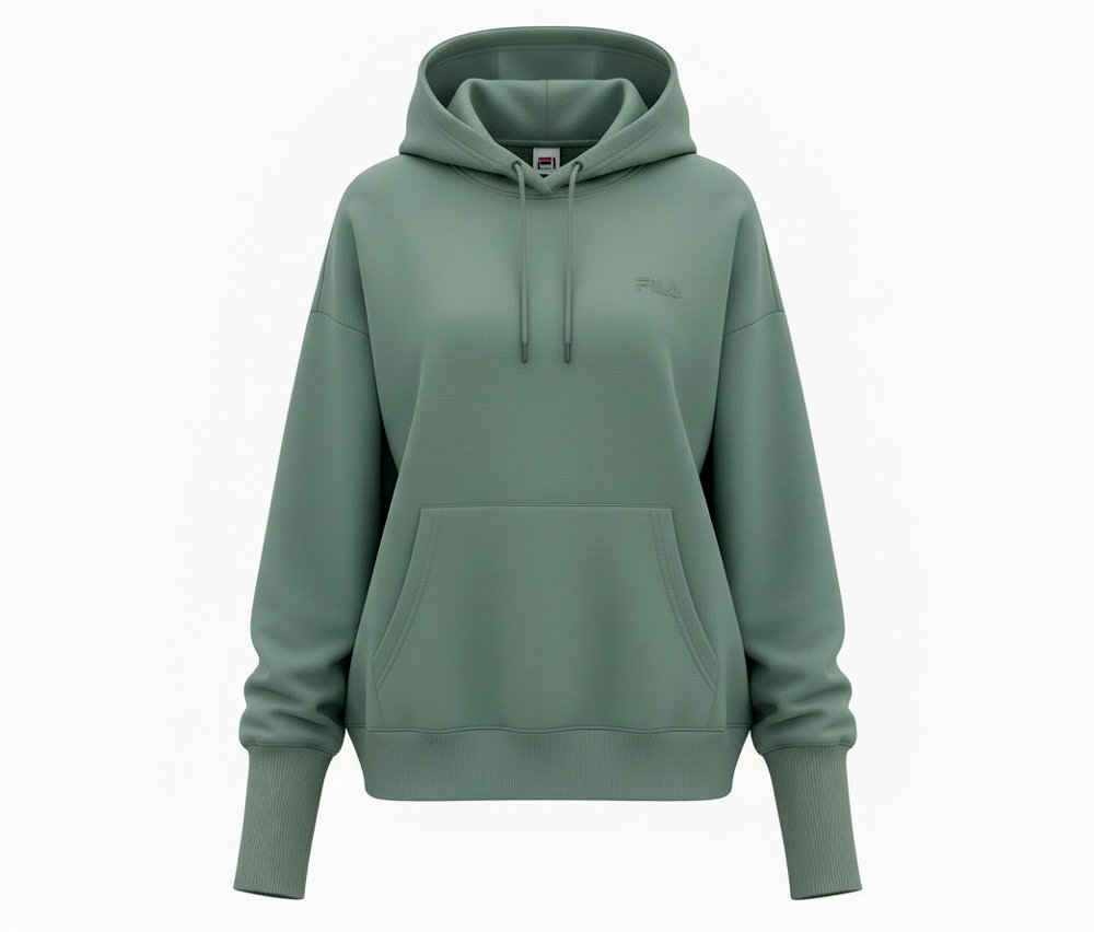 Fila Damen-Hoodie aus Modalmix - Damen - Gr. L - grün