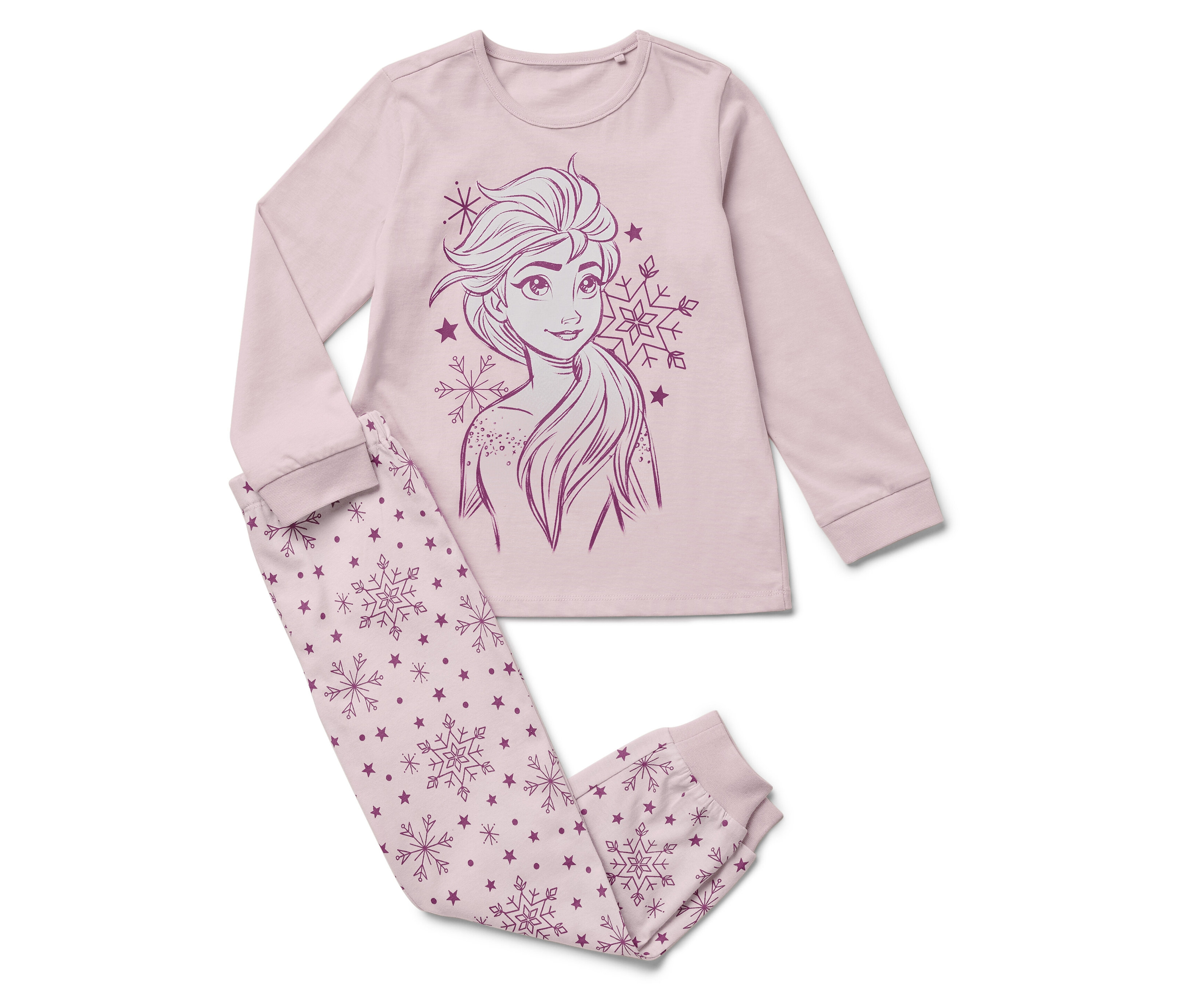Tchibo - Kinder-Pyjama-Set »Eiskönigin« - Mädchen - Gr. 86/92 - rosa/print