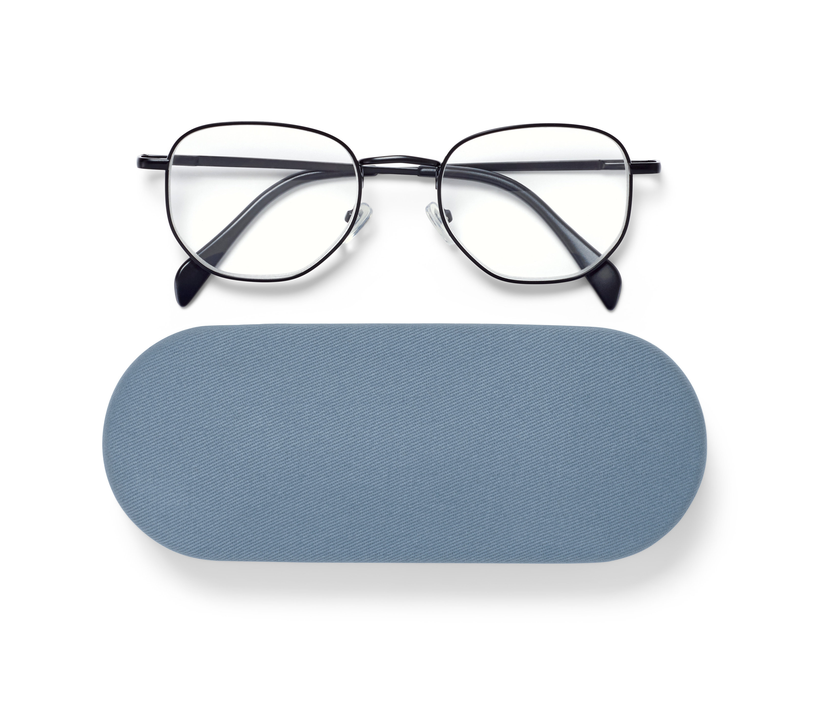 Tchibo - Lesebrille mit Etui - Gr. +1,00 - schwarz