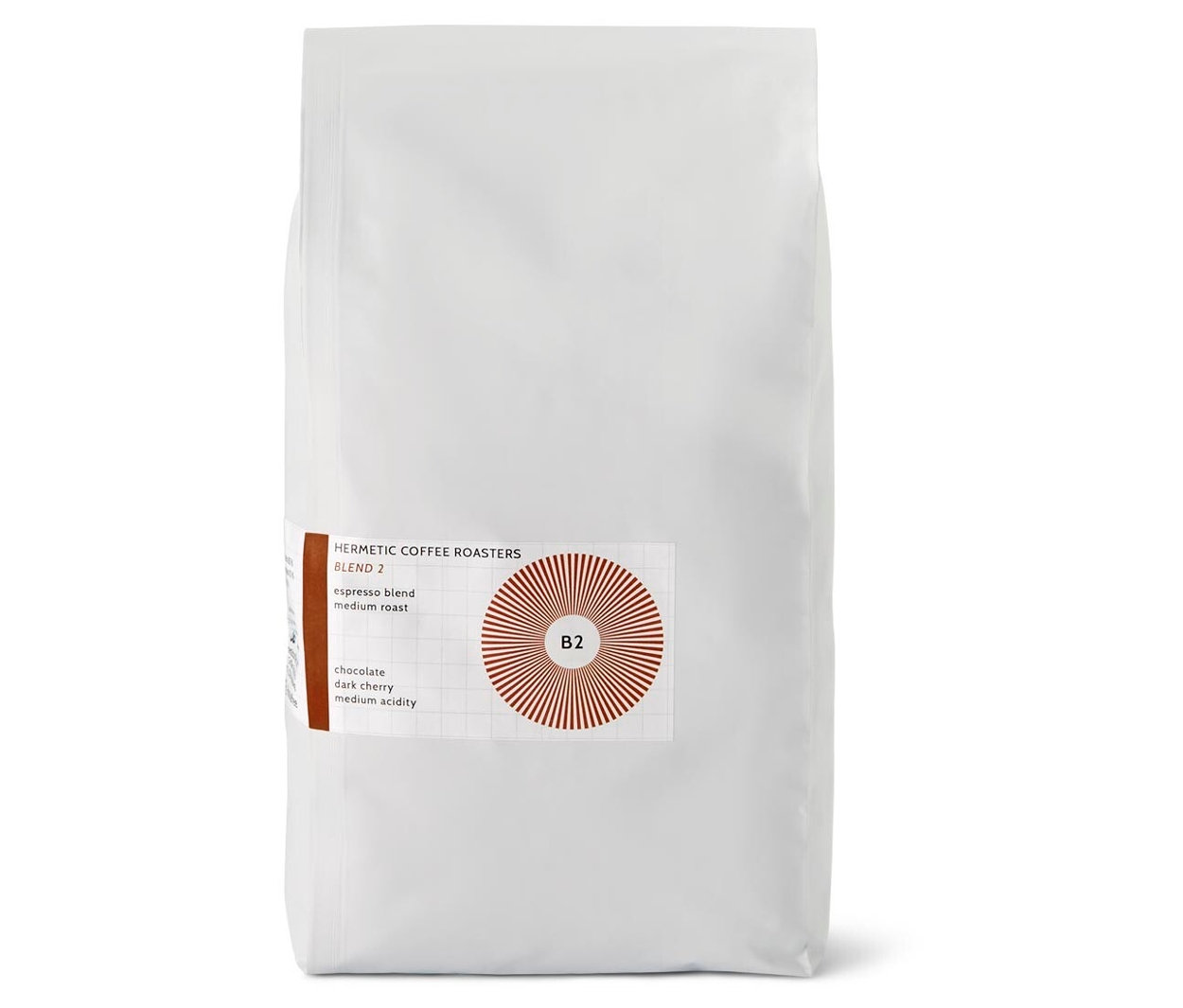 Hermetic - B2 - Blend Espresso - 1 kg Ganze Bohne - Intensität: 3/6