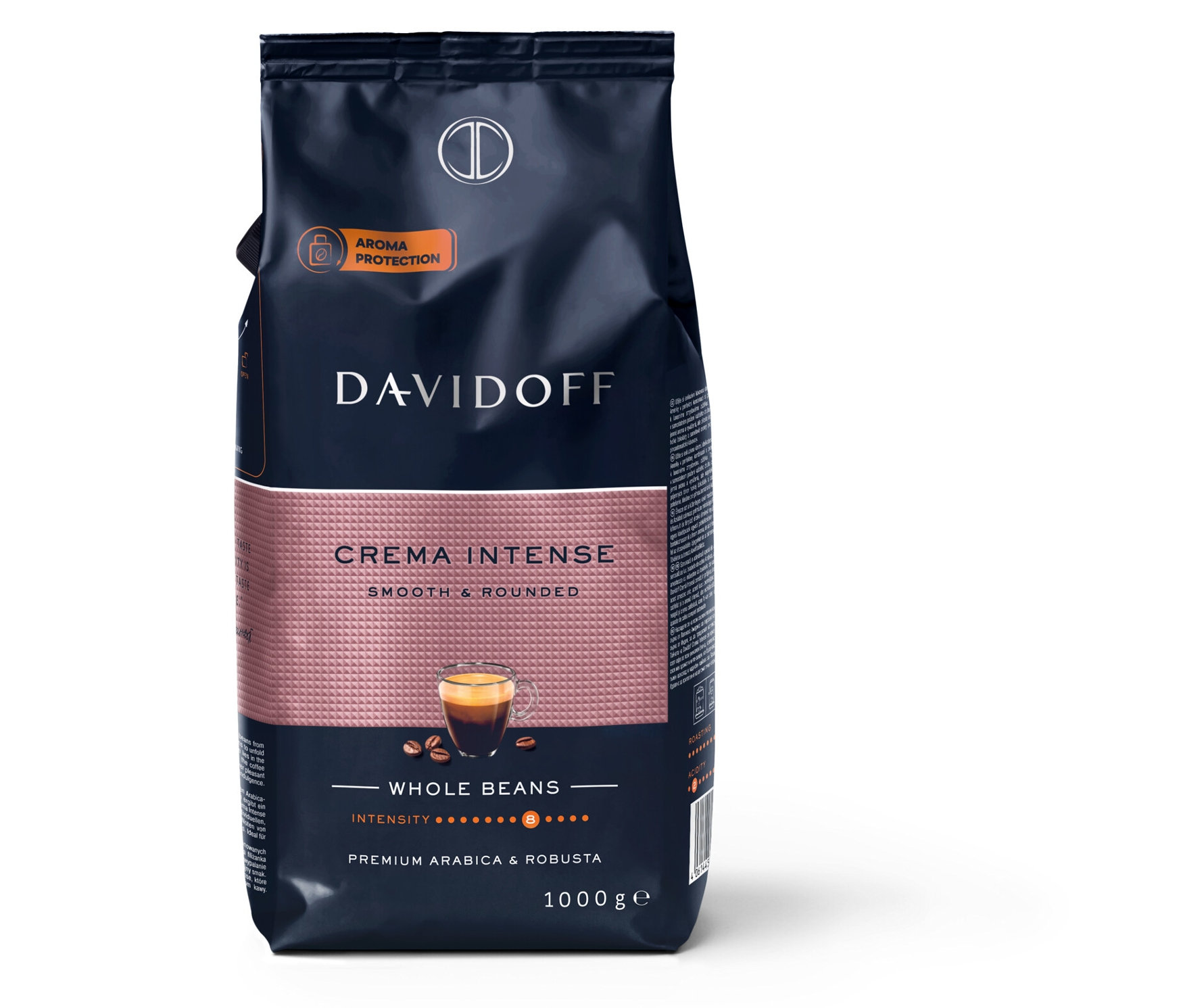 Tchibo - Davidoff Café Crema Intense - 1 kg Ganze Bohne - Intensität: 8/12