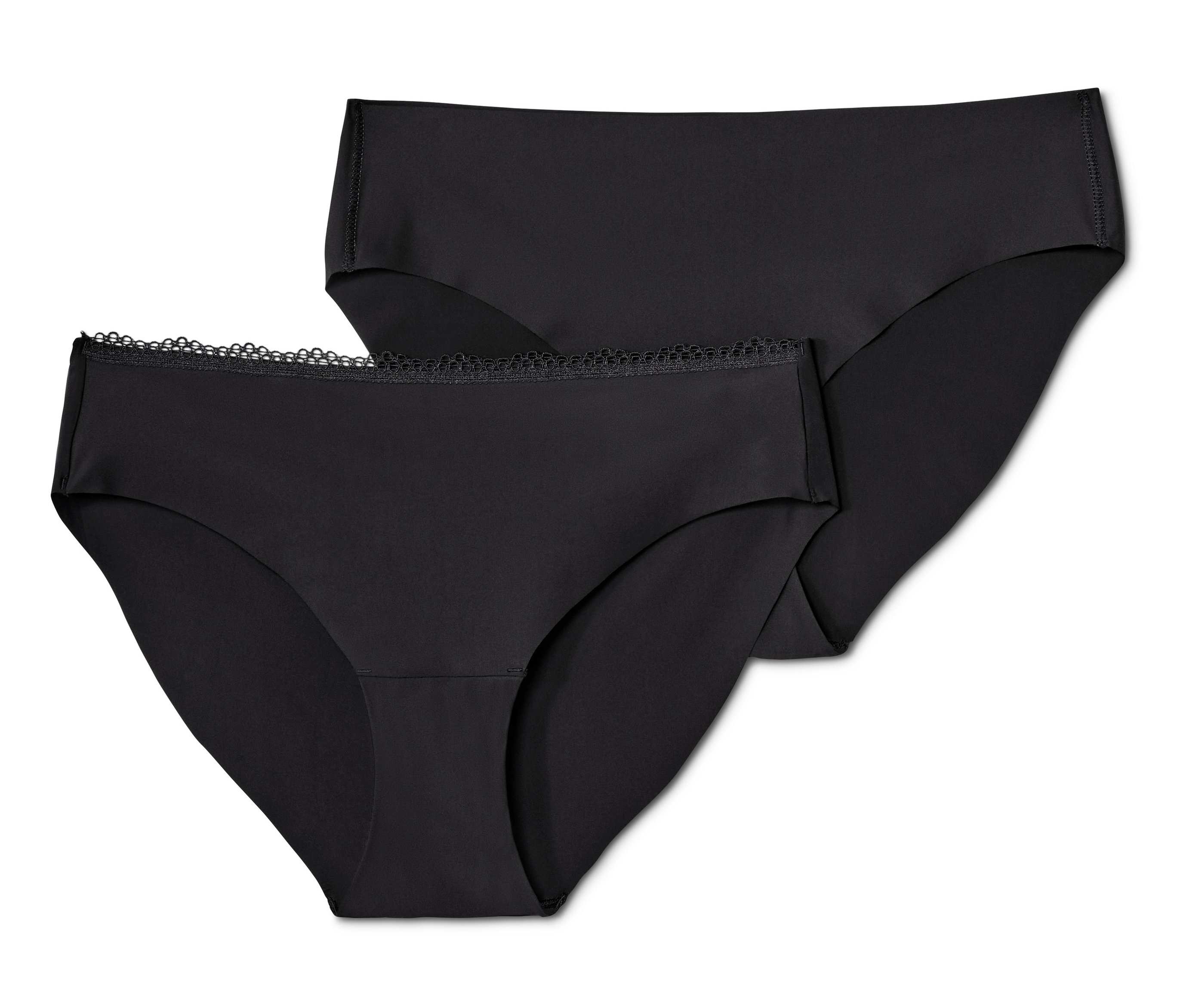 Tchibo - 2 Magic-Cut-Slips - Damen - Gr. L - schwarz