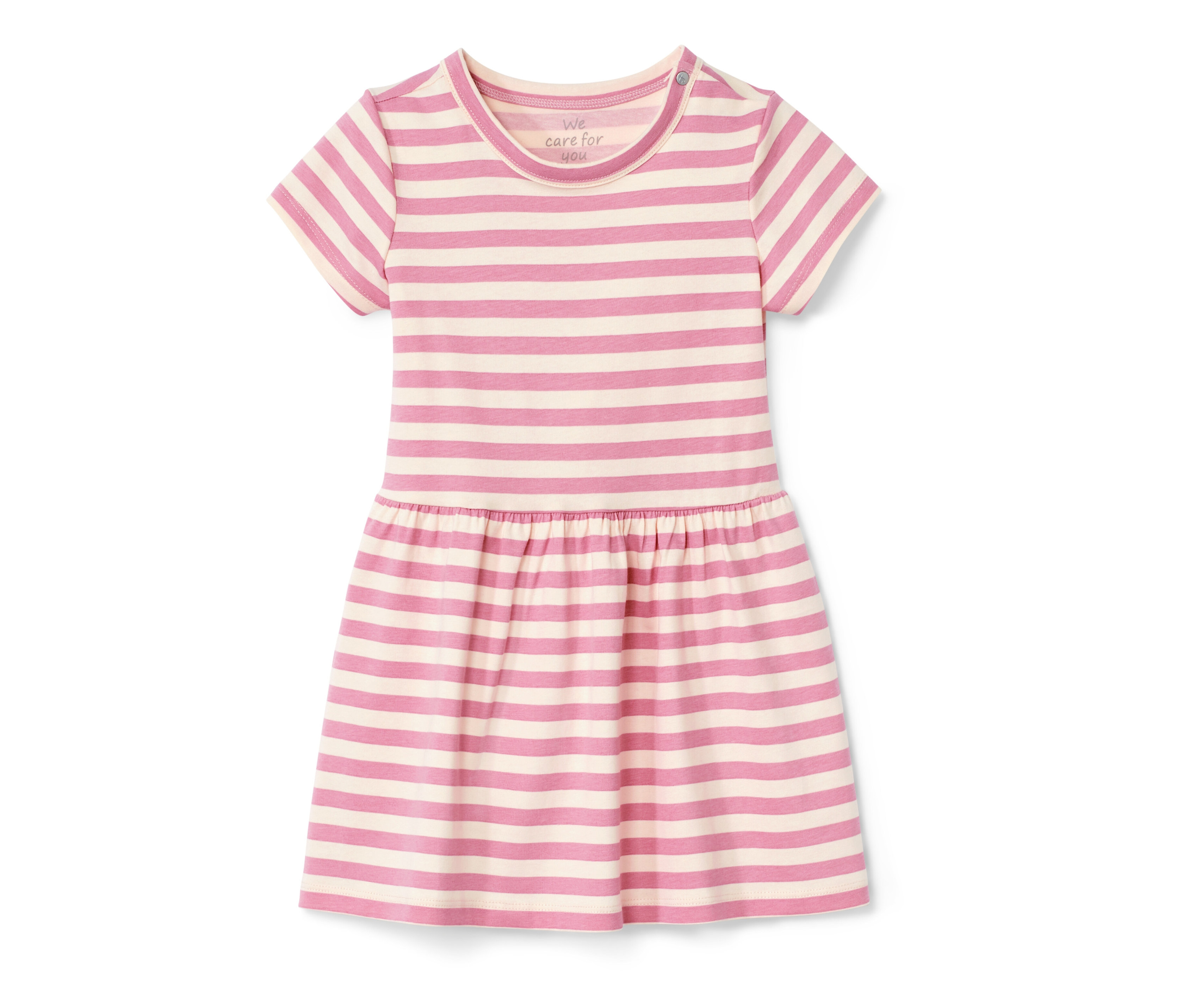 Tchibo - Baby-Jerseykleid - Baby - Gr. 74/80 - weiß/gestreift