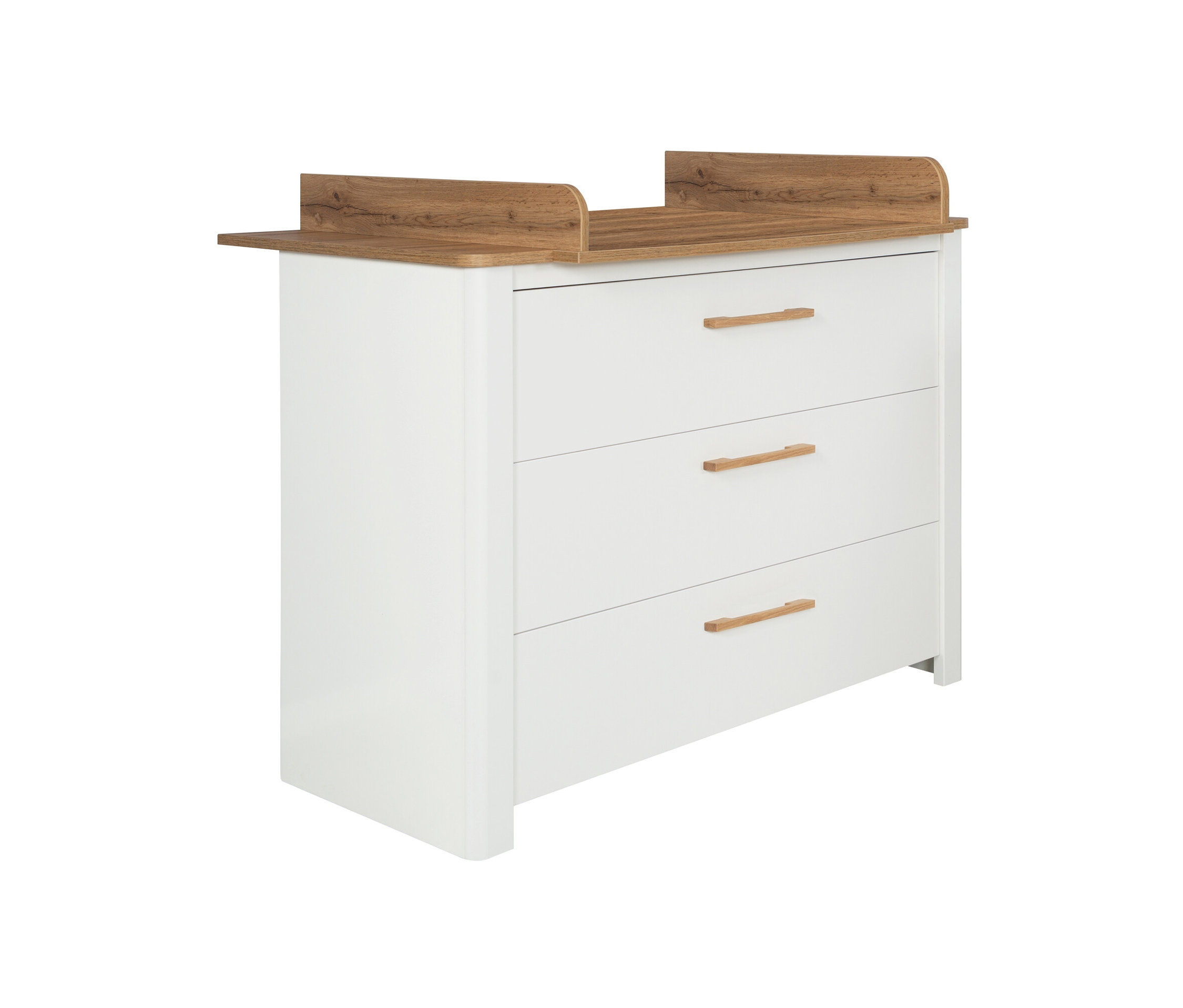 roba Wickelkommode »Ava« - 119x76x100cm - braun - Holz / Eichenholz / Holz