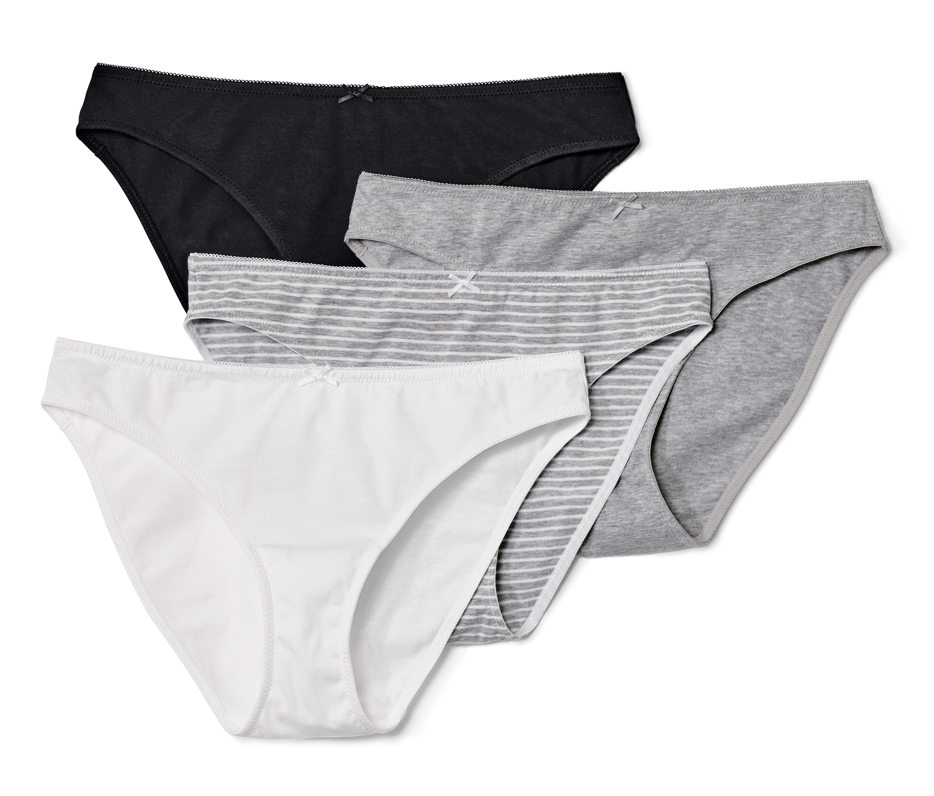 Tchibo - 4 Slips - Damen - Gr. XL - schwarz