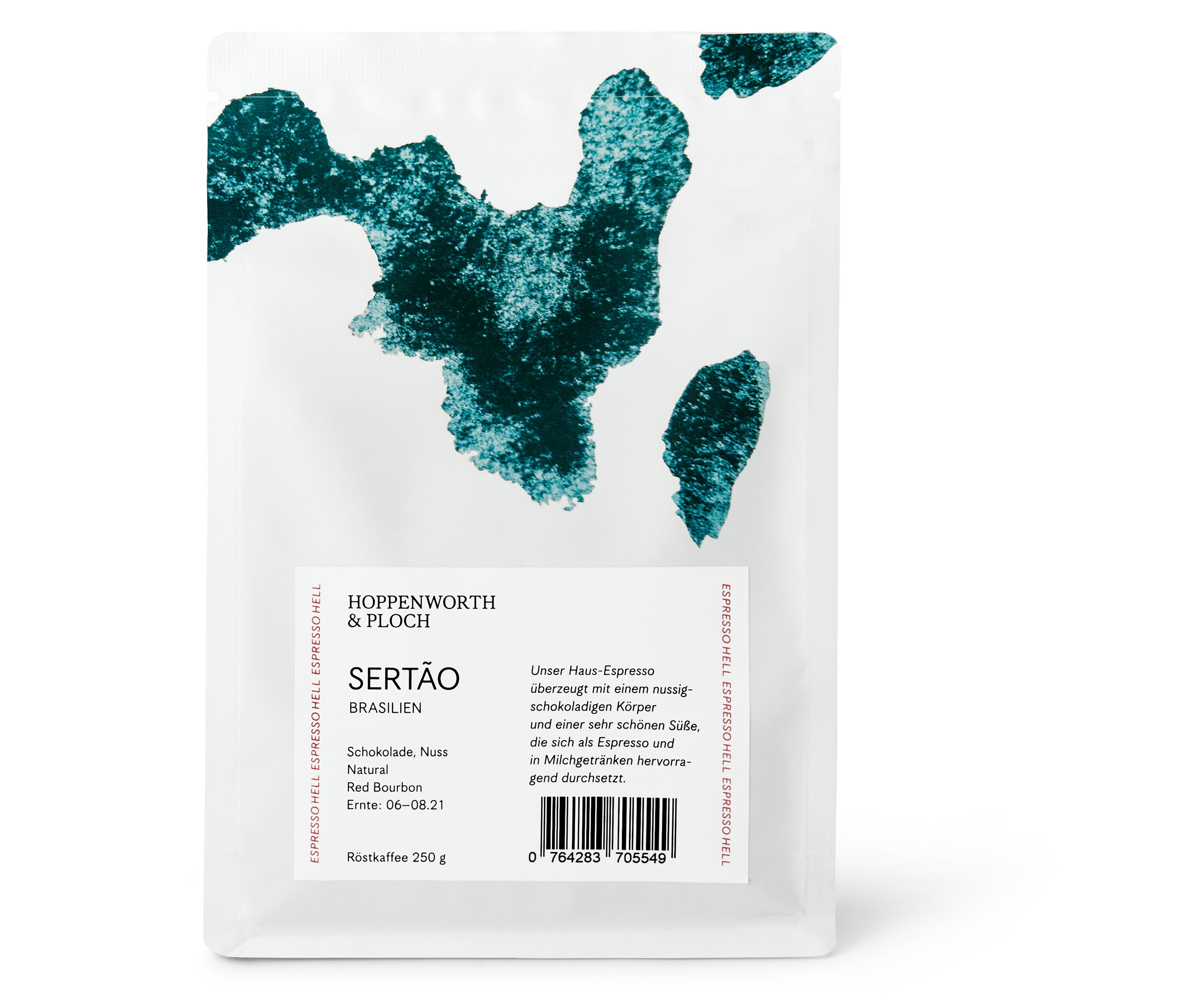 Hoppenworth & Ploch - Sertao Espresso - 250 g Ganze Bohne - Intensität: 4/6