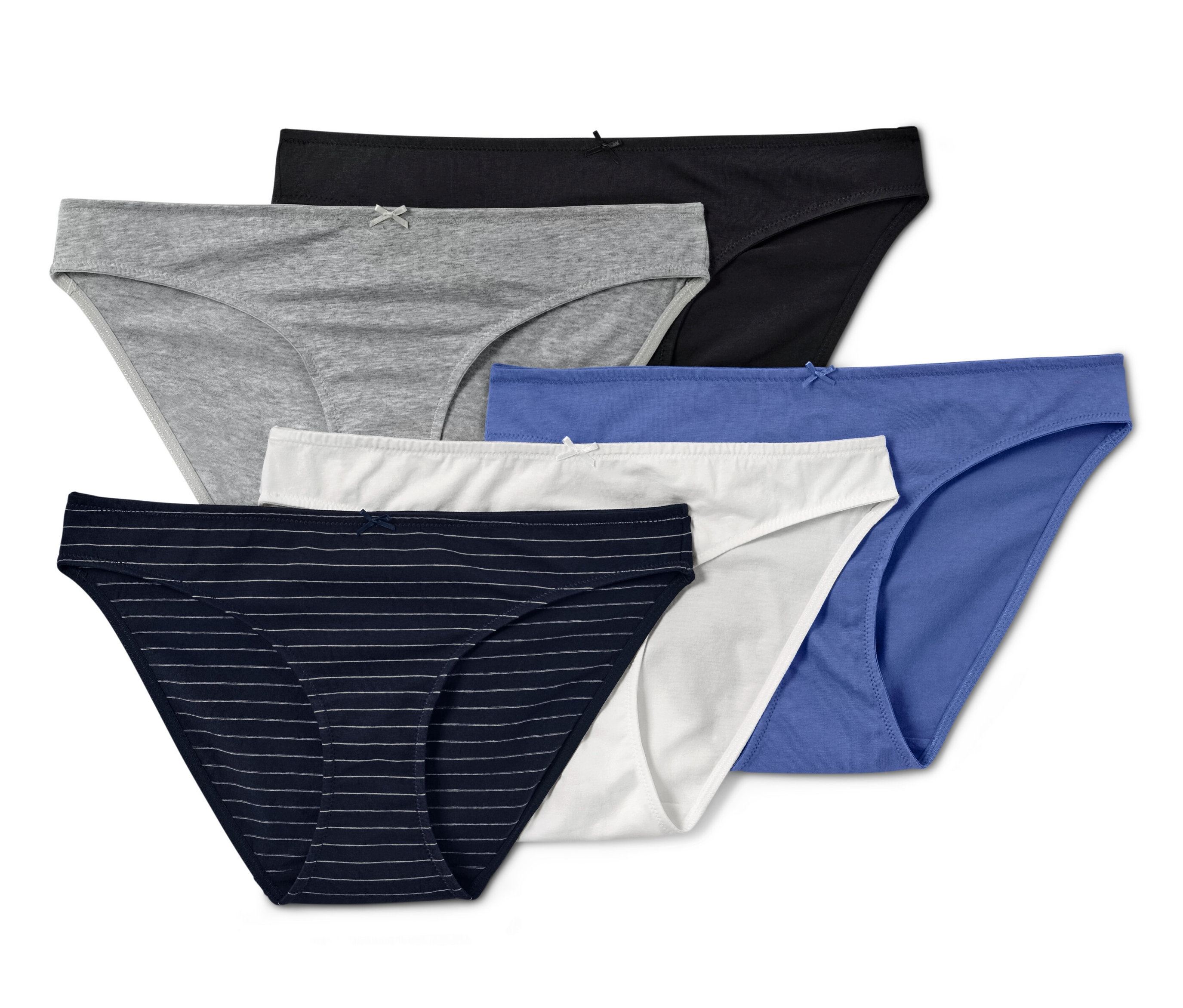 Tchibo - 5 Slips - Damen - Gr. M - dunkelblau