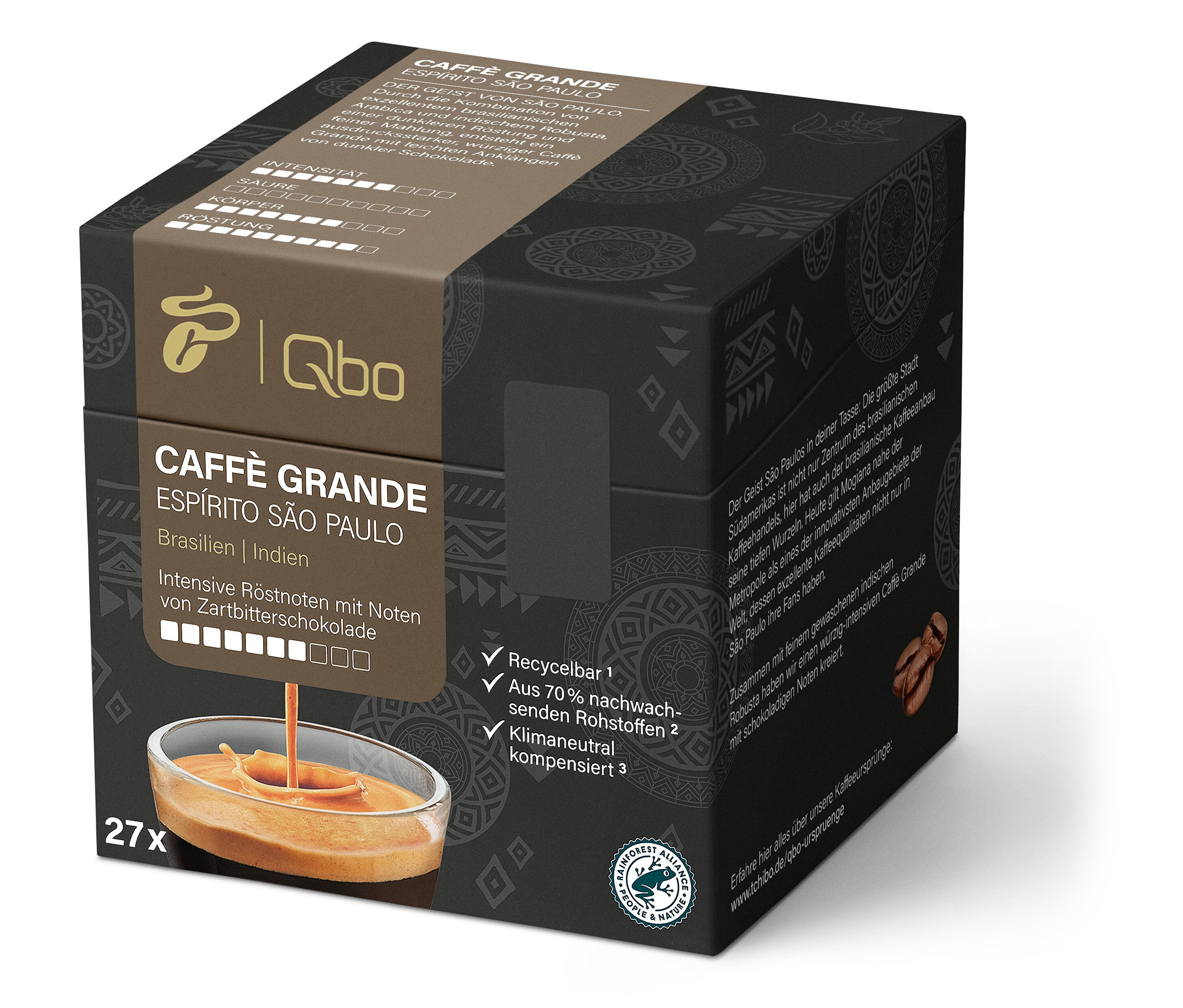 Qbo Caffè Grande Espírito SÃO Paulo - 27 Kapseln - Intensität: 7/10