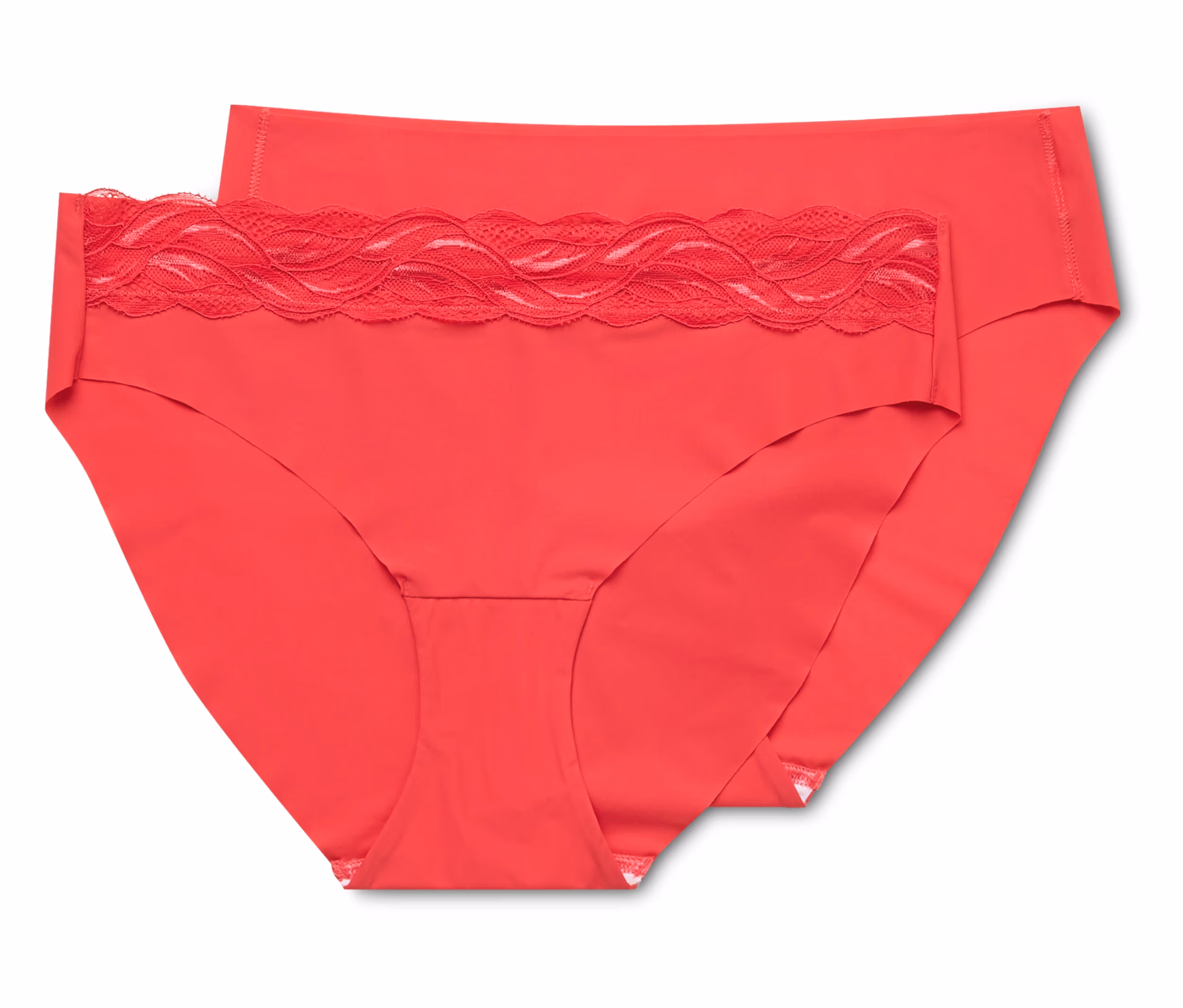 Tchibo - 2 Magic-Cut-Slips - Damen - Gr. XS - rot