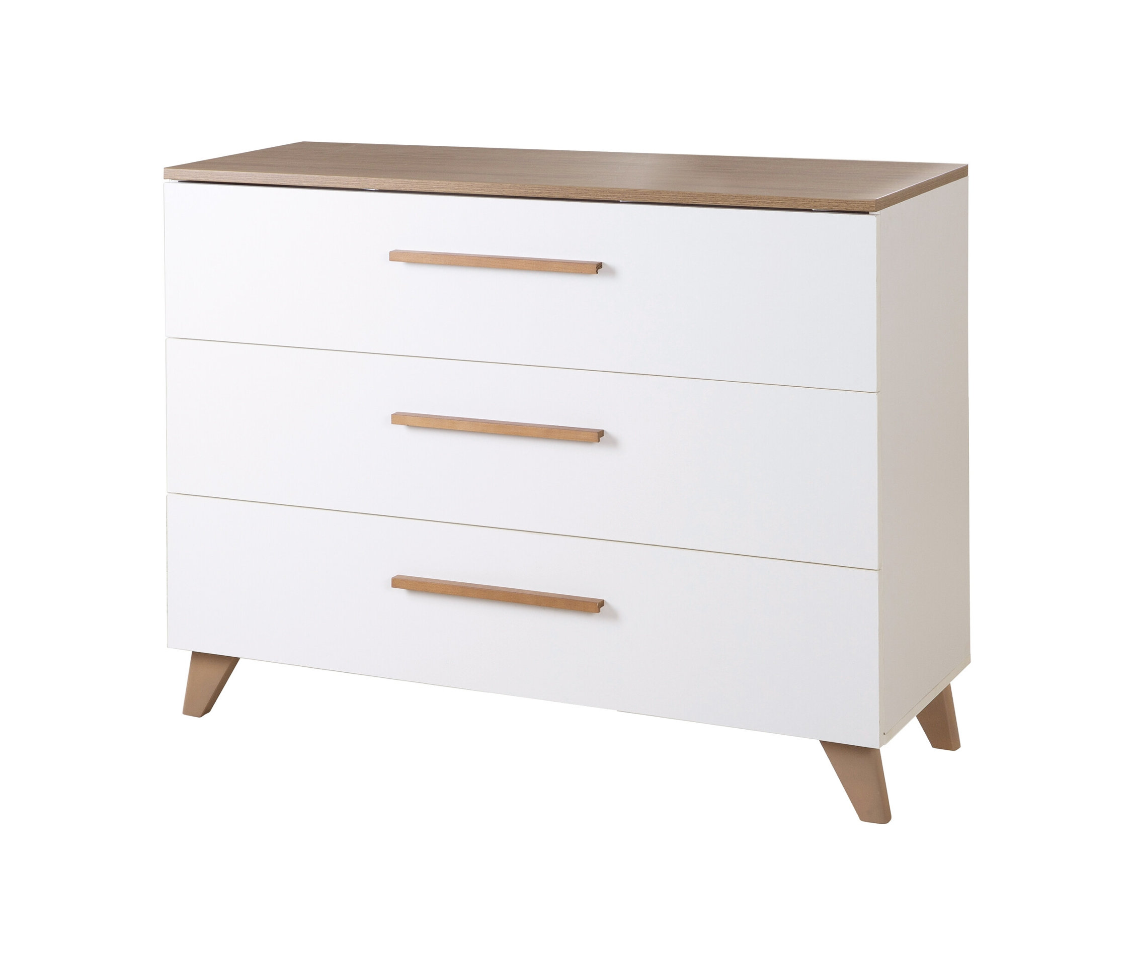 roba Wickelkommode »Ole» - 110x75,5x98cm - weiß - Holz / Holz