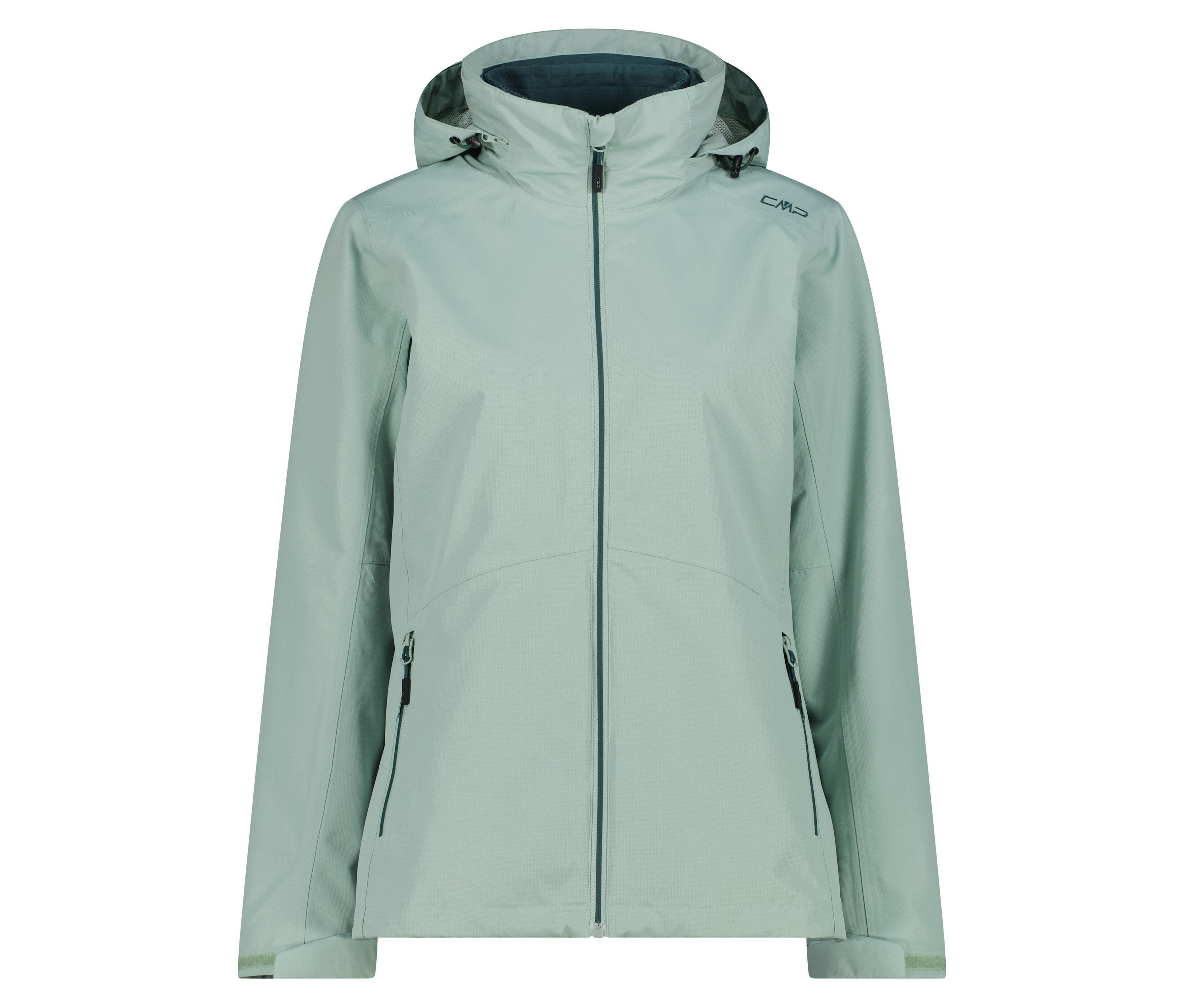 CMP Damen-Jacke mit abnehmbarem Fleece-Jackett - Damen - Gr. 42 - grün