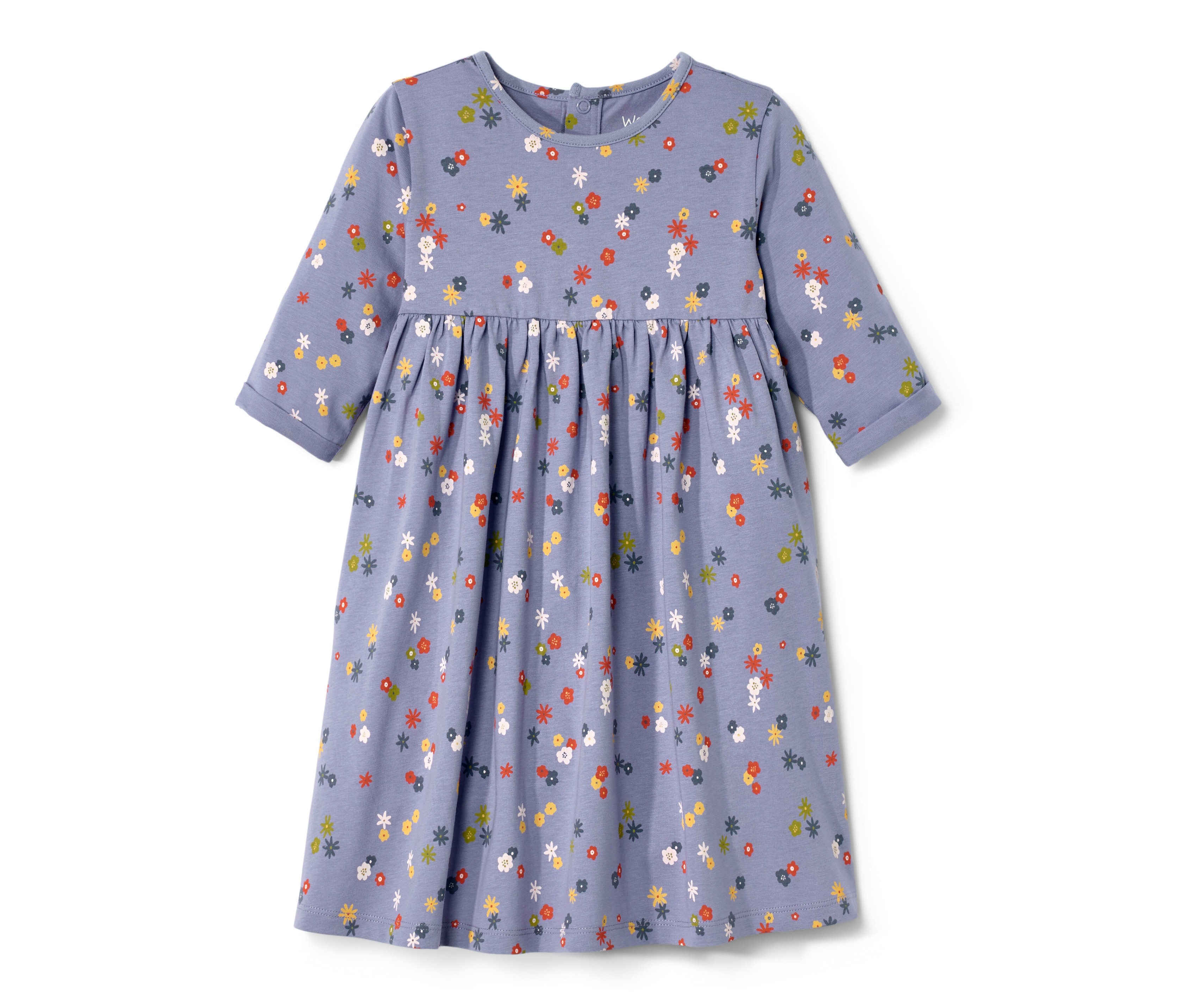 Tchibo - Baby-Jerseykleid - Baby - Gr. 74/80 - lila/geblümt