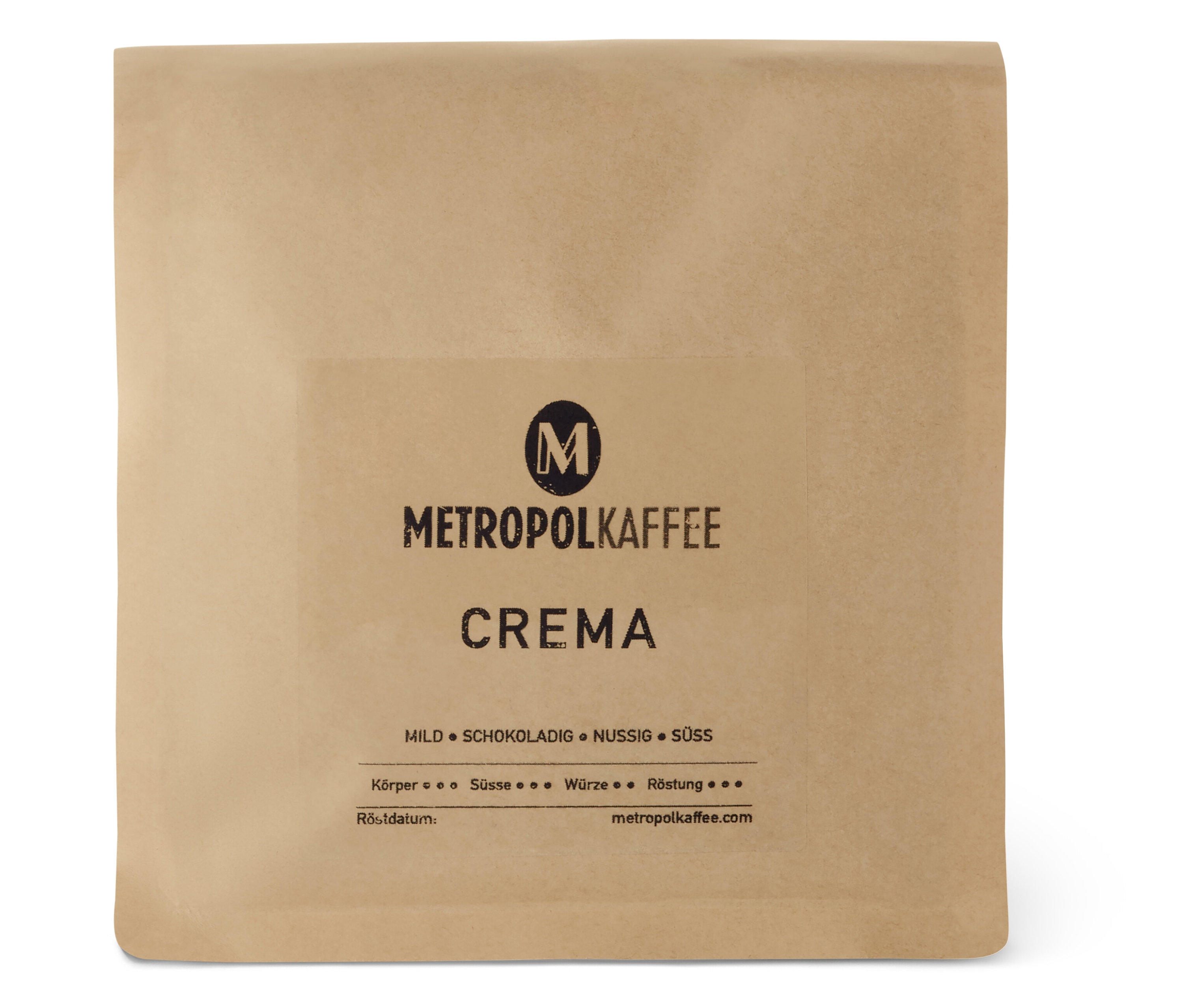 Metropol Kaffee - Crema - 500 g Ganze Bohne - Intensität: 3/6
