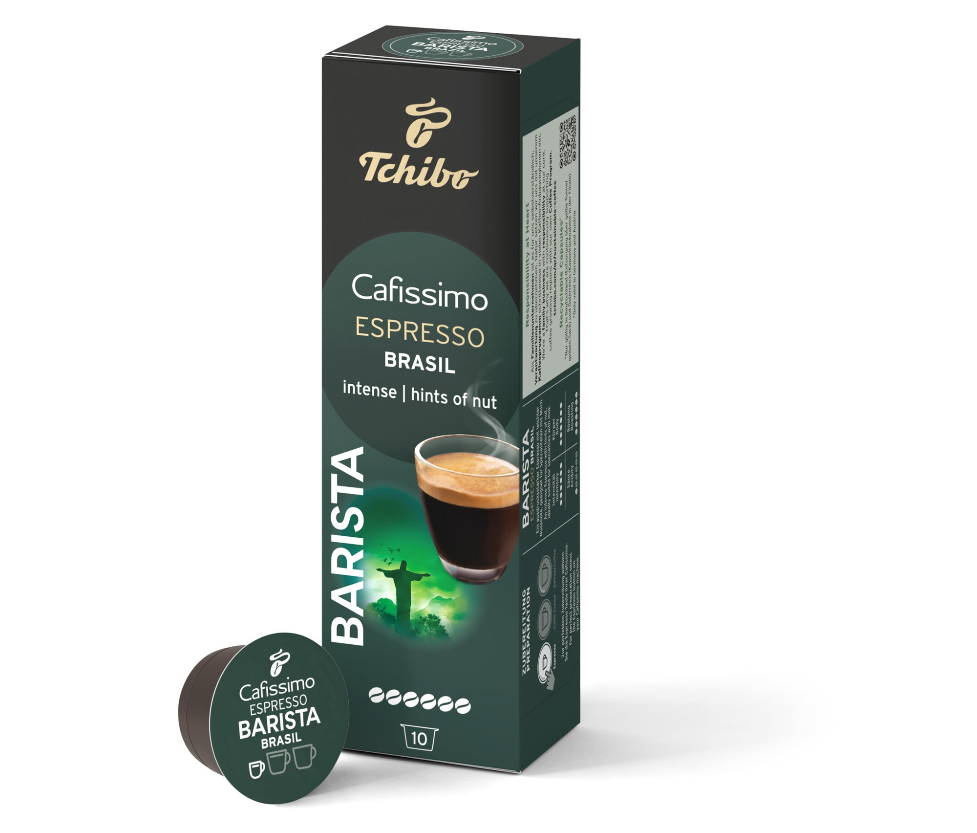 Cafissimo Barista Espresso Brasil - 10 Kapseln - Intensität: 6/6