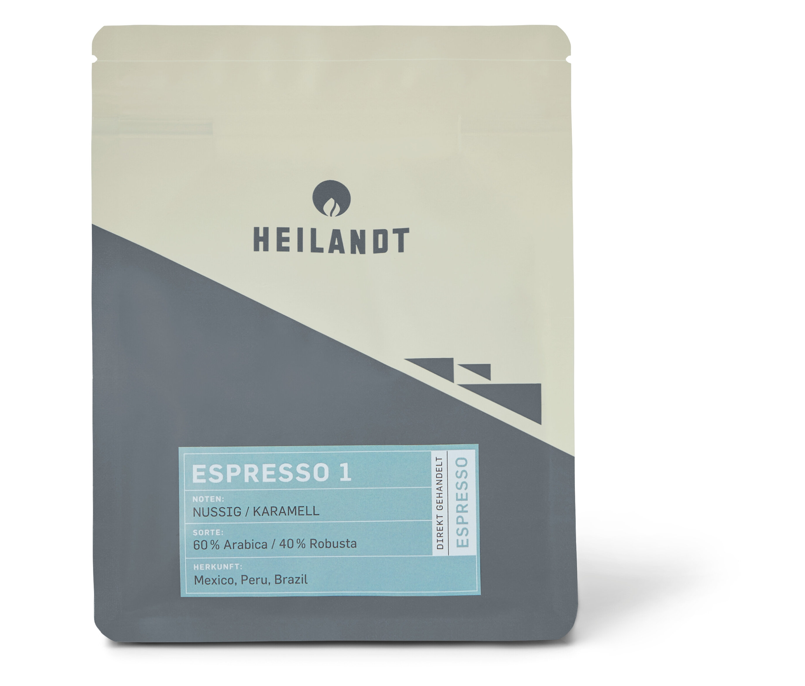 Heilandt - Espresso 1 - 250 g Ganze Bohne - Intensität: 4/6