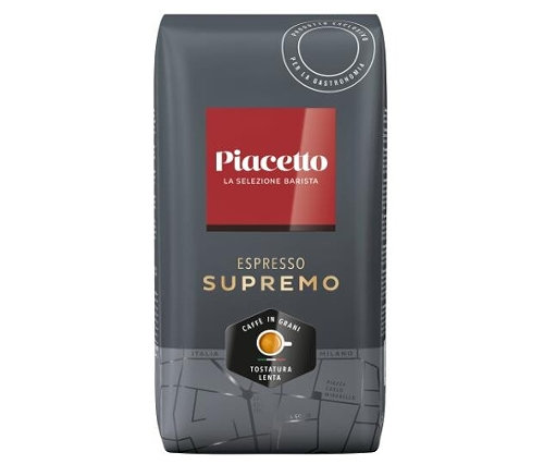 Piacetto Espresso Supremo - 1 kg Ganze Bohne - Intensität: 5/6