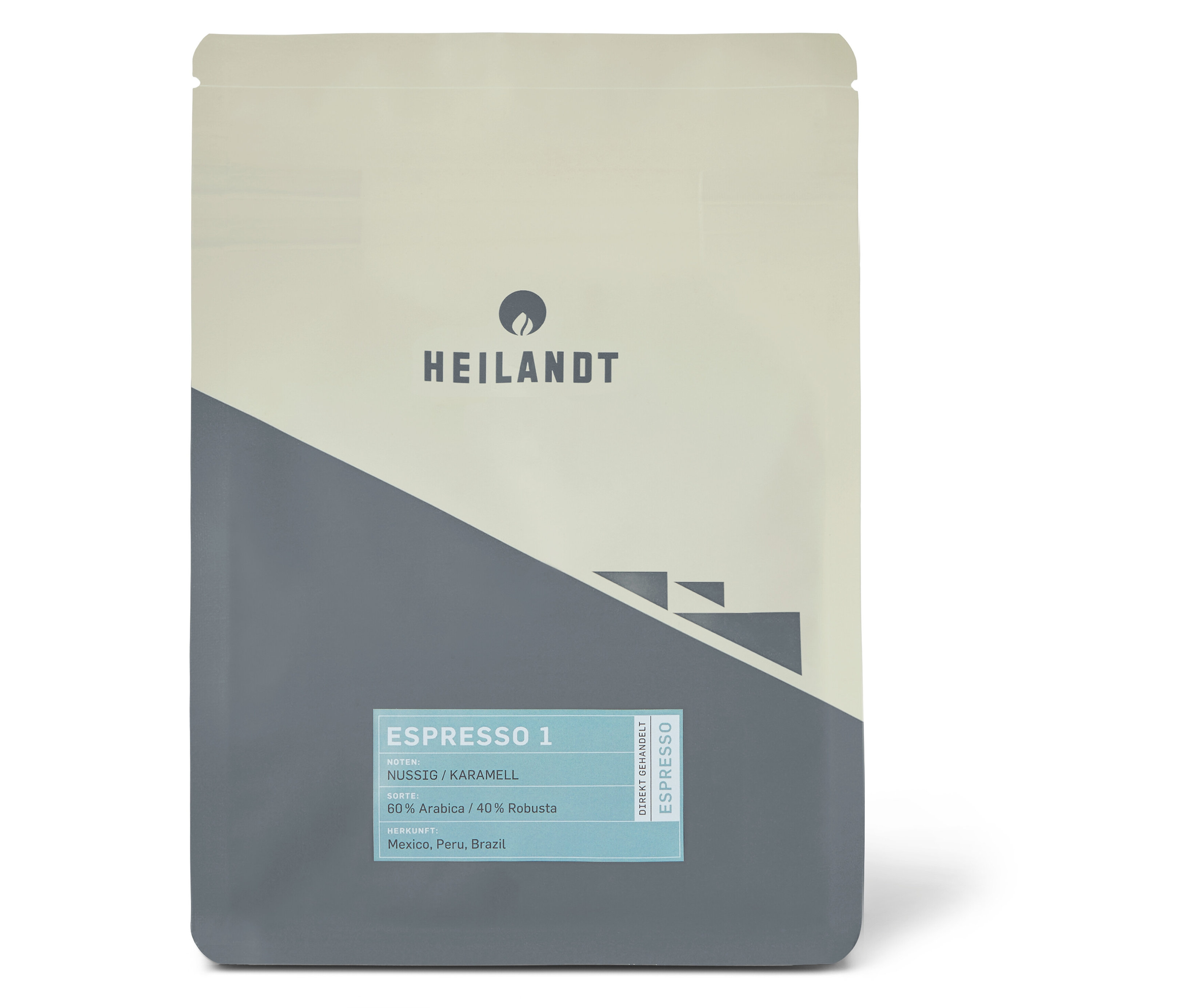 Heilandt - Espresso 1 - 1 kg Ganze Bohne - Intensität: 4/6