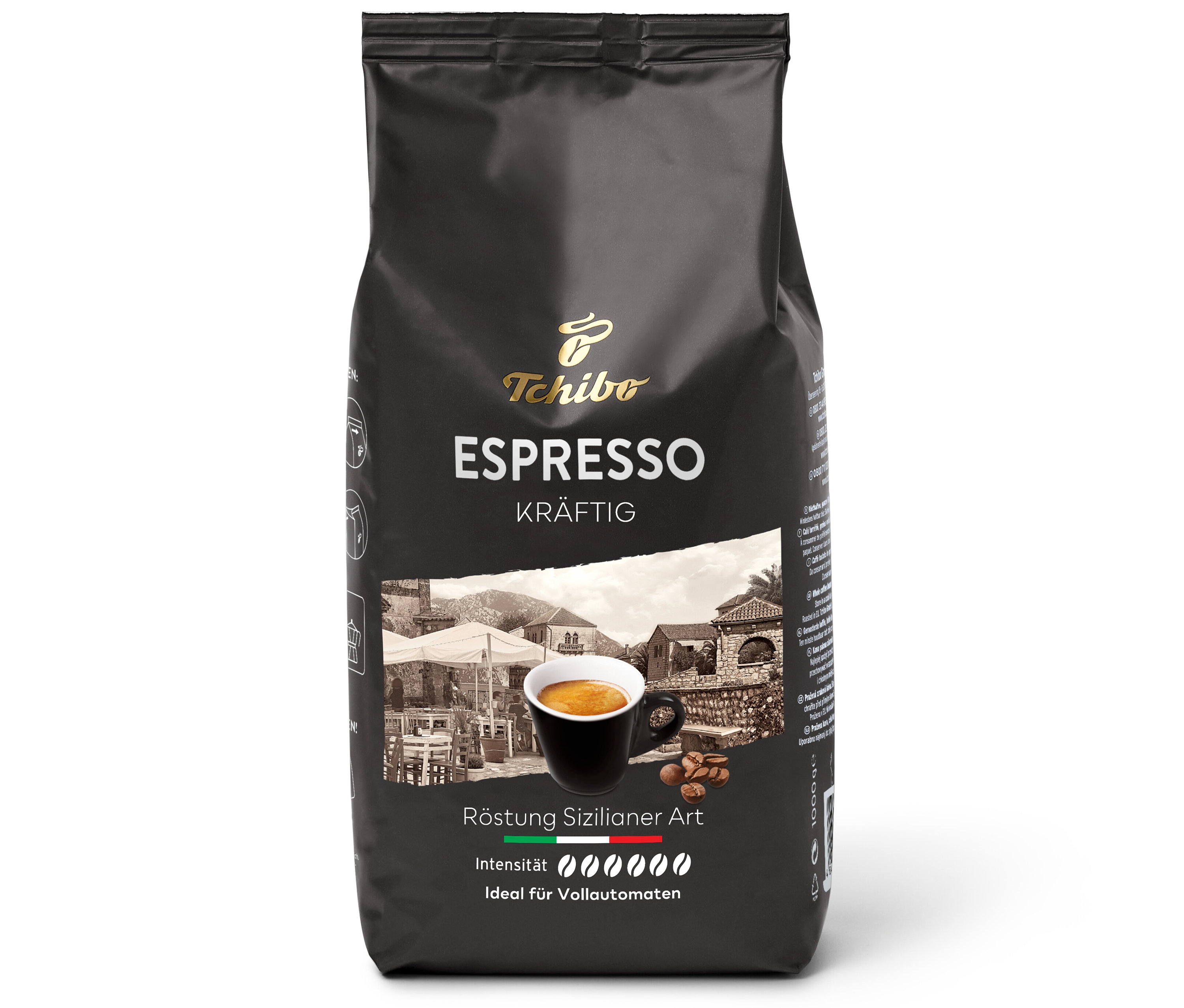 Tchibo - Espresso Kräftig - 1 kg Ganze Bohne - Intensität: 6/6