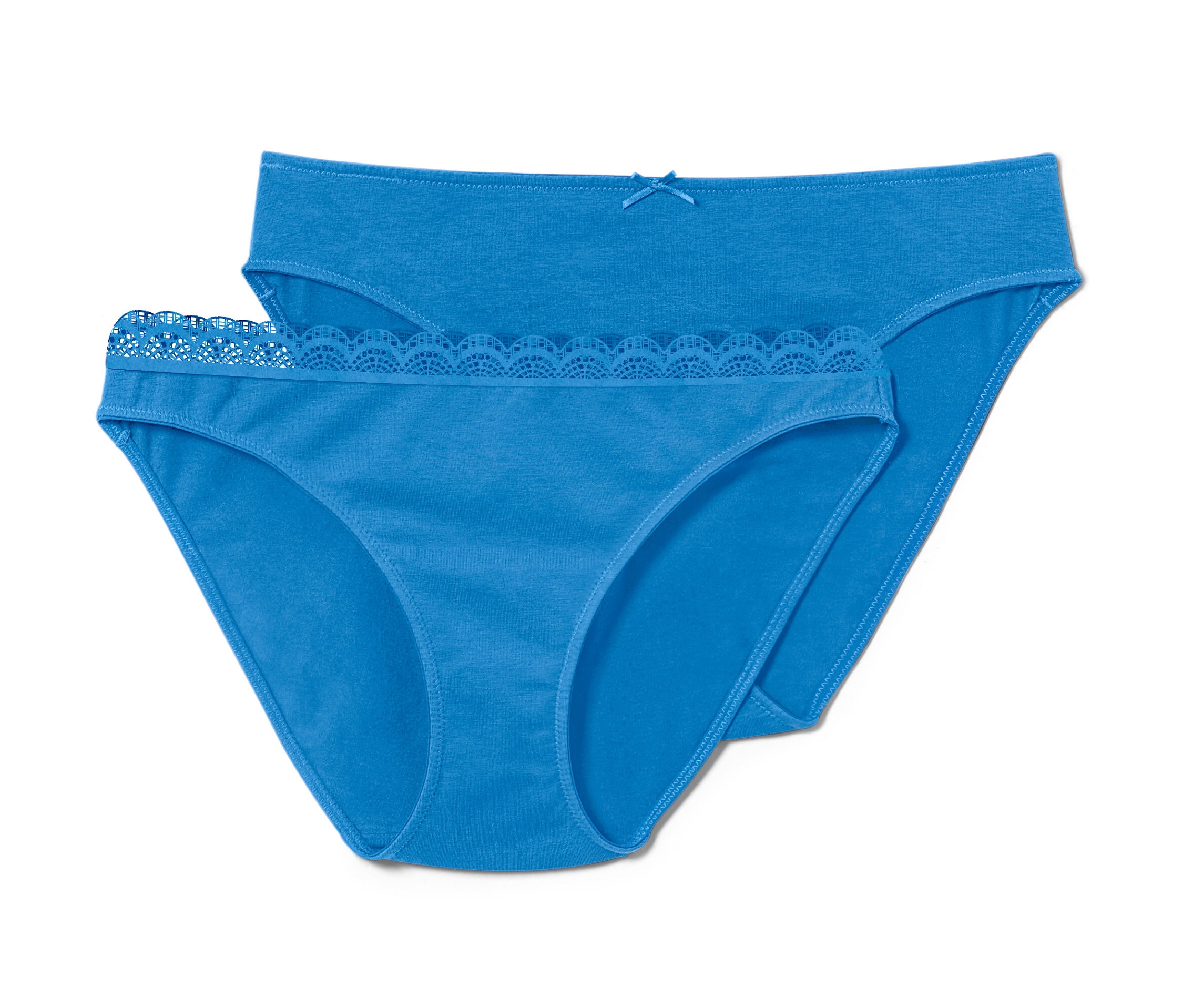 Tchibo - 2 Slips - Damen - Gr. S - blau