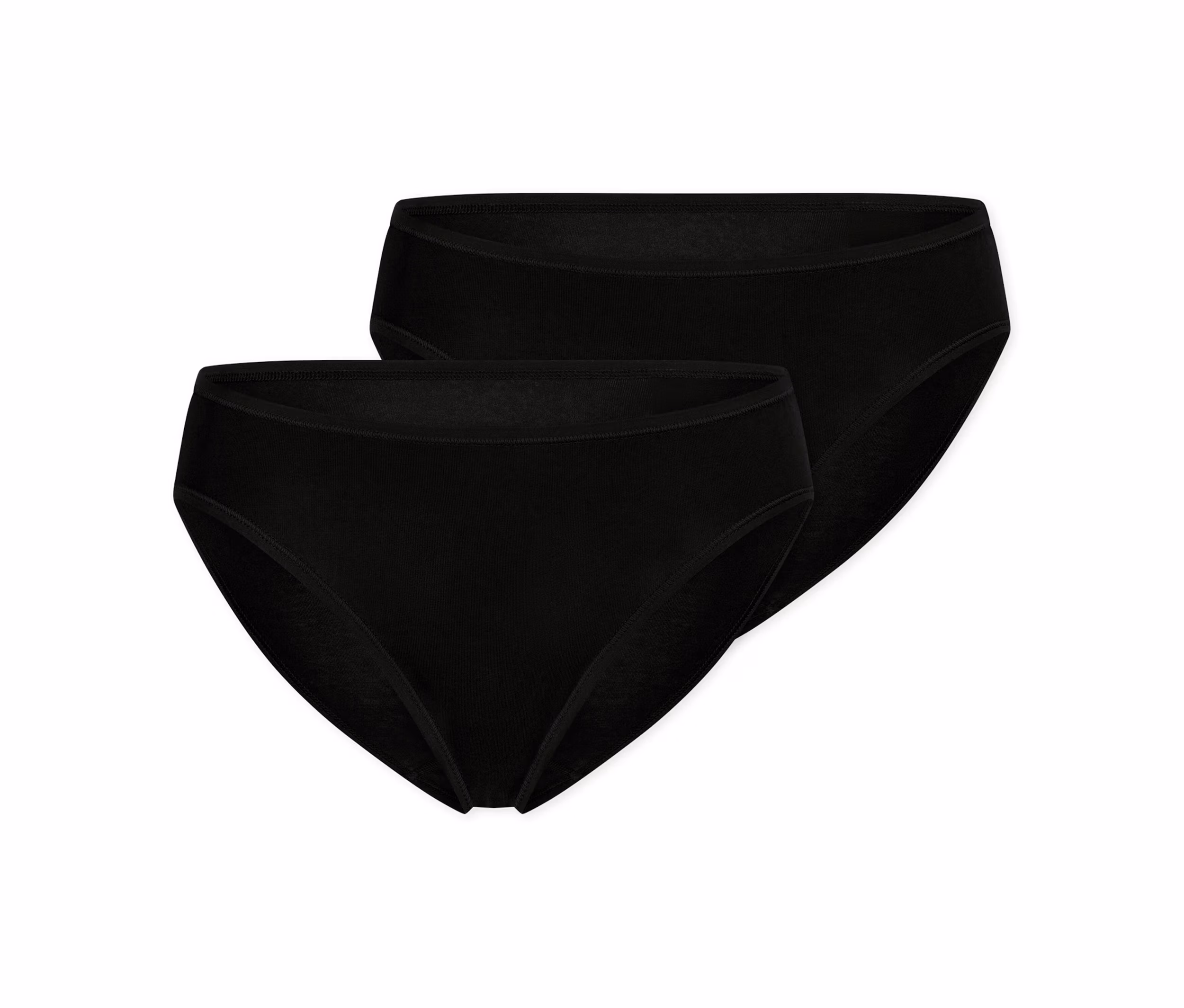 2 Schiesser Tai-Slips - Damen - Gr. 36 - schwarz