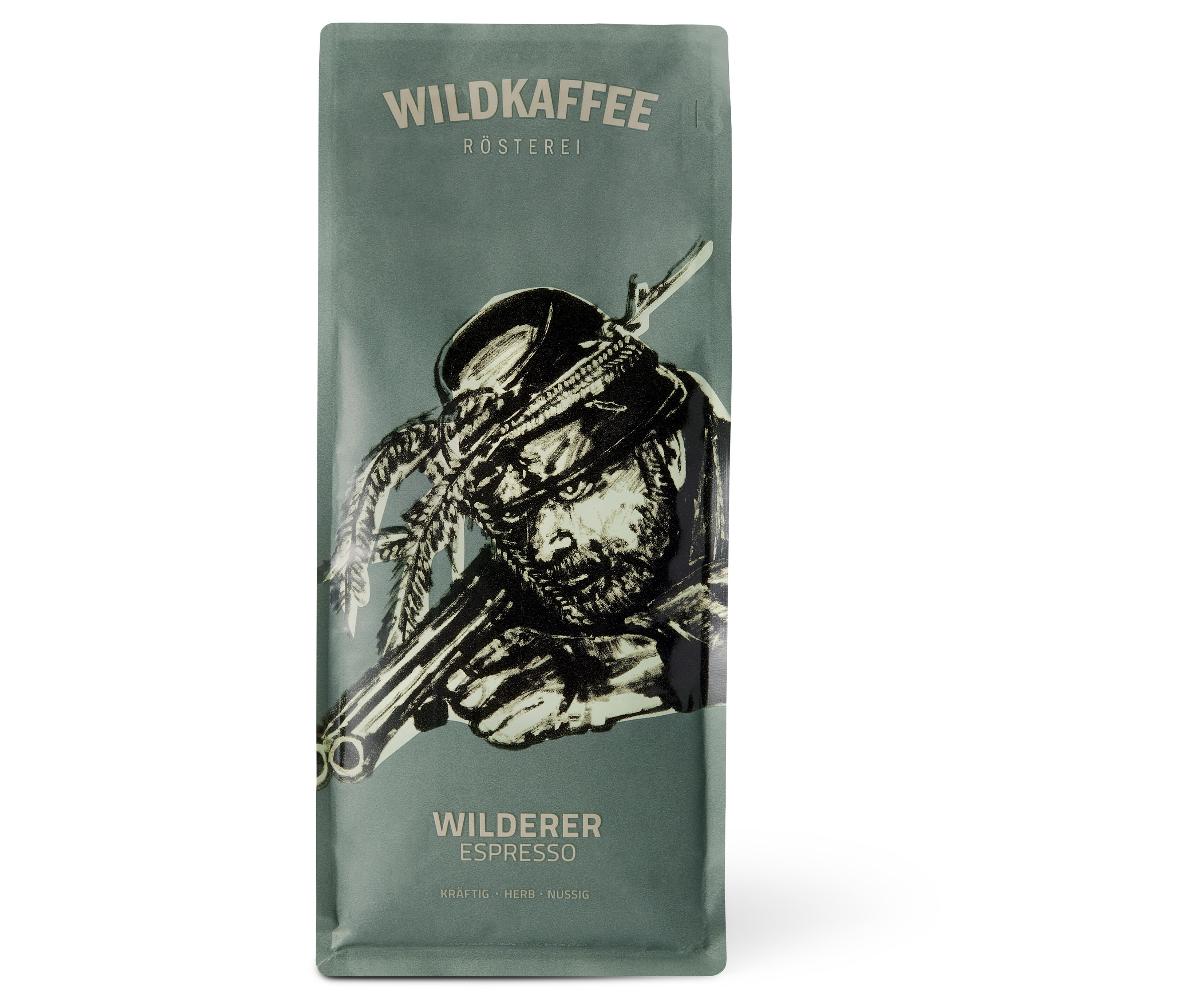 Wildkaffee - Wilderer Espresso - 1 kg Ganze Bohne - Intensität: 6/6
