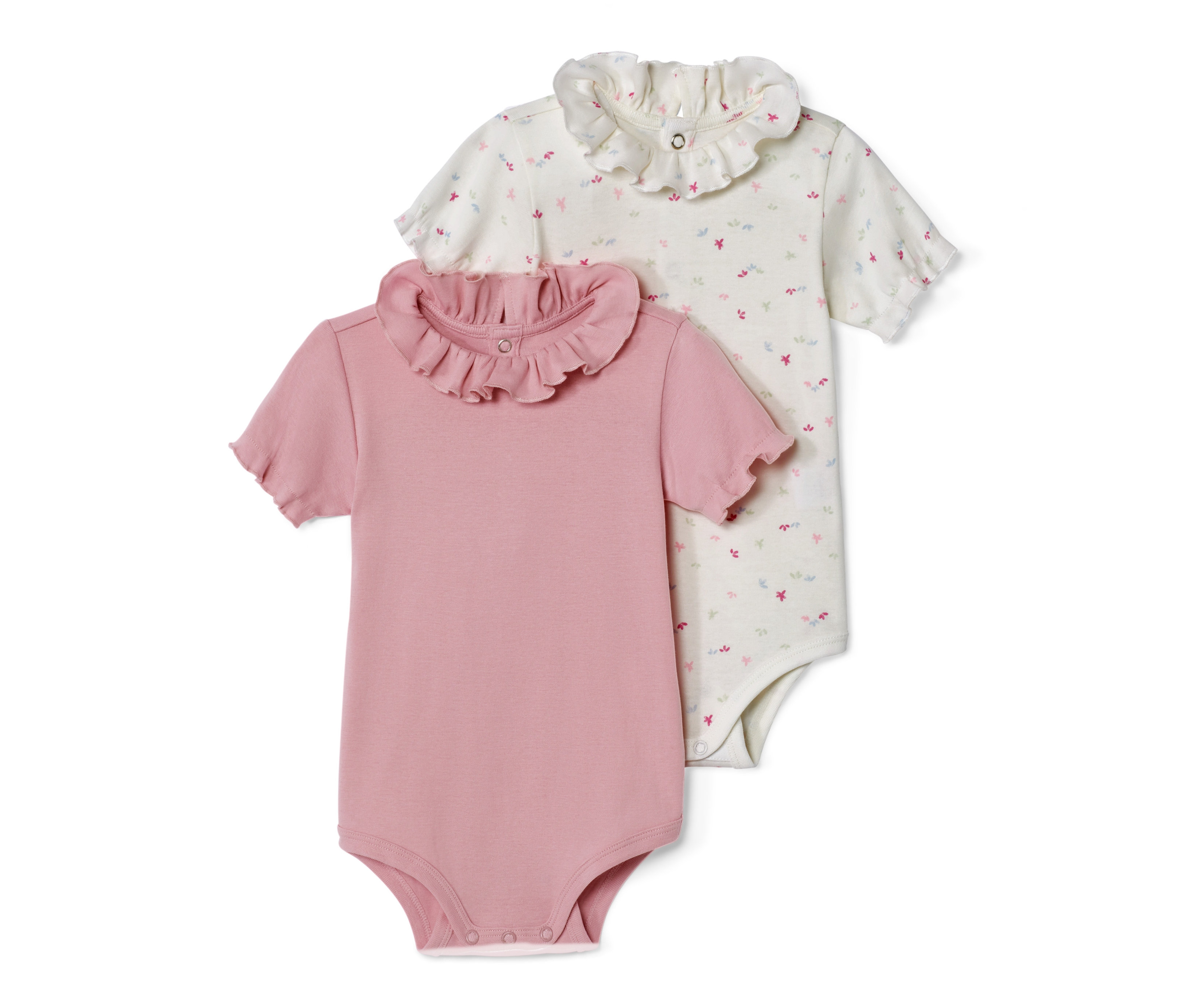 Tchibo - 2 Baby-Bodys - Baby - Gr. 74/80 - weiß/print