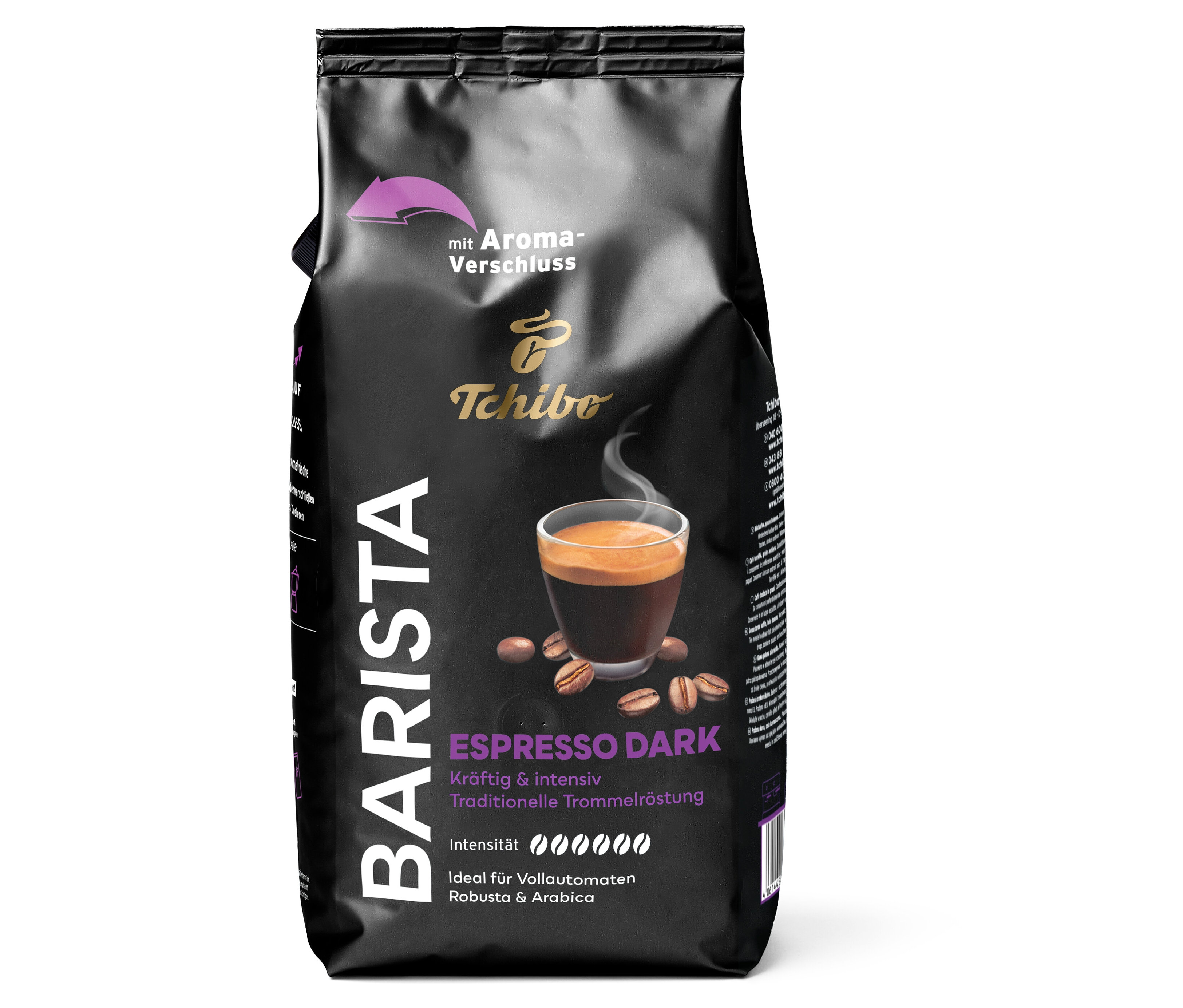 Tchibo - Barista Espresso Dark - 1 kg Ganze Bohne - Intensität: 6/6