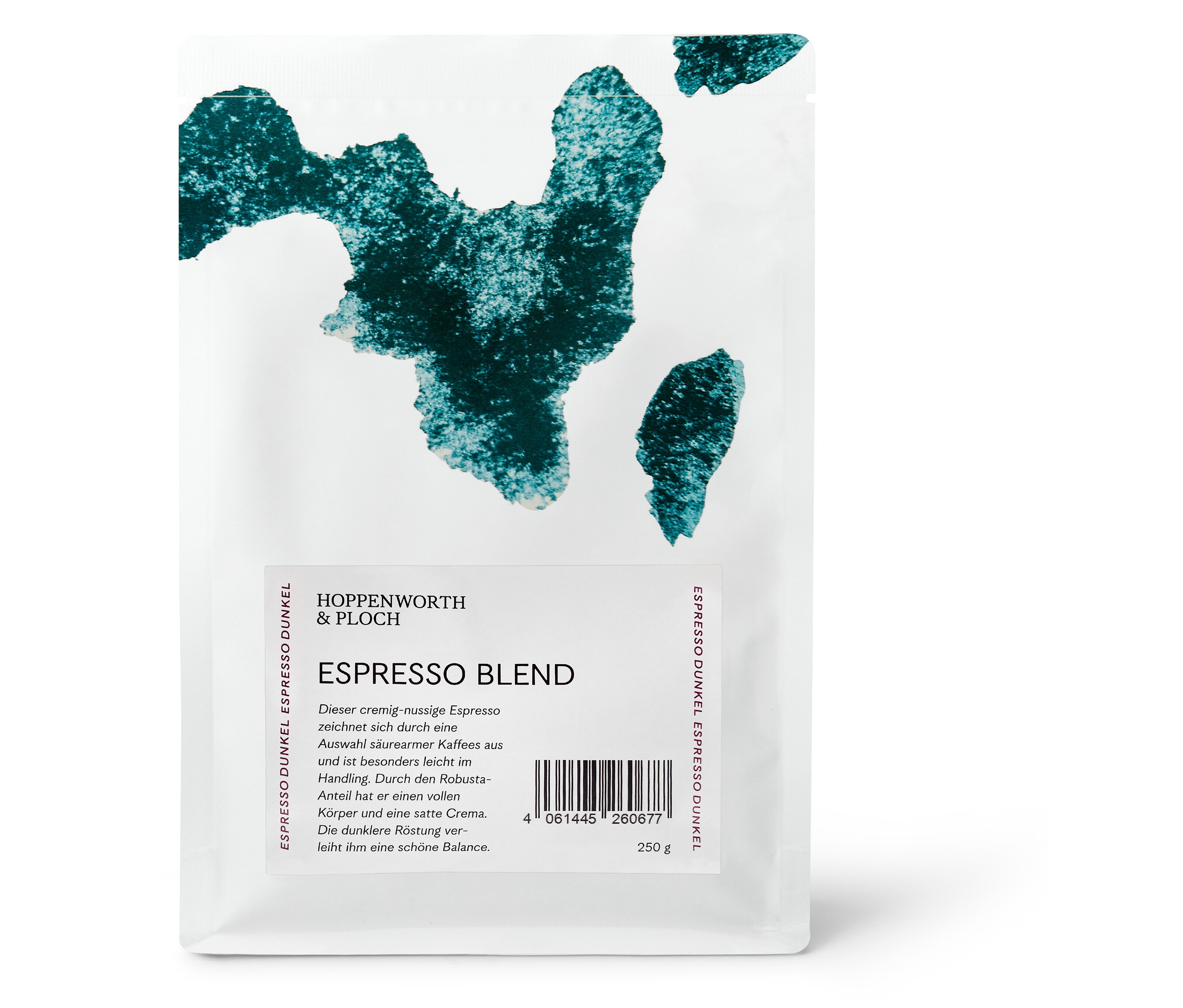 Hoppenworth & Ploch - Espresso Blend - 250 g Ganze Bohne - Intensität: 4/6