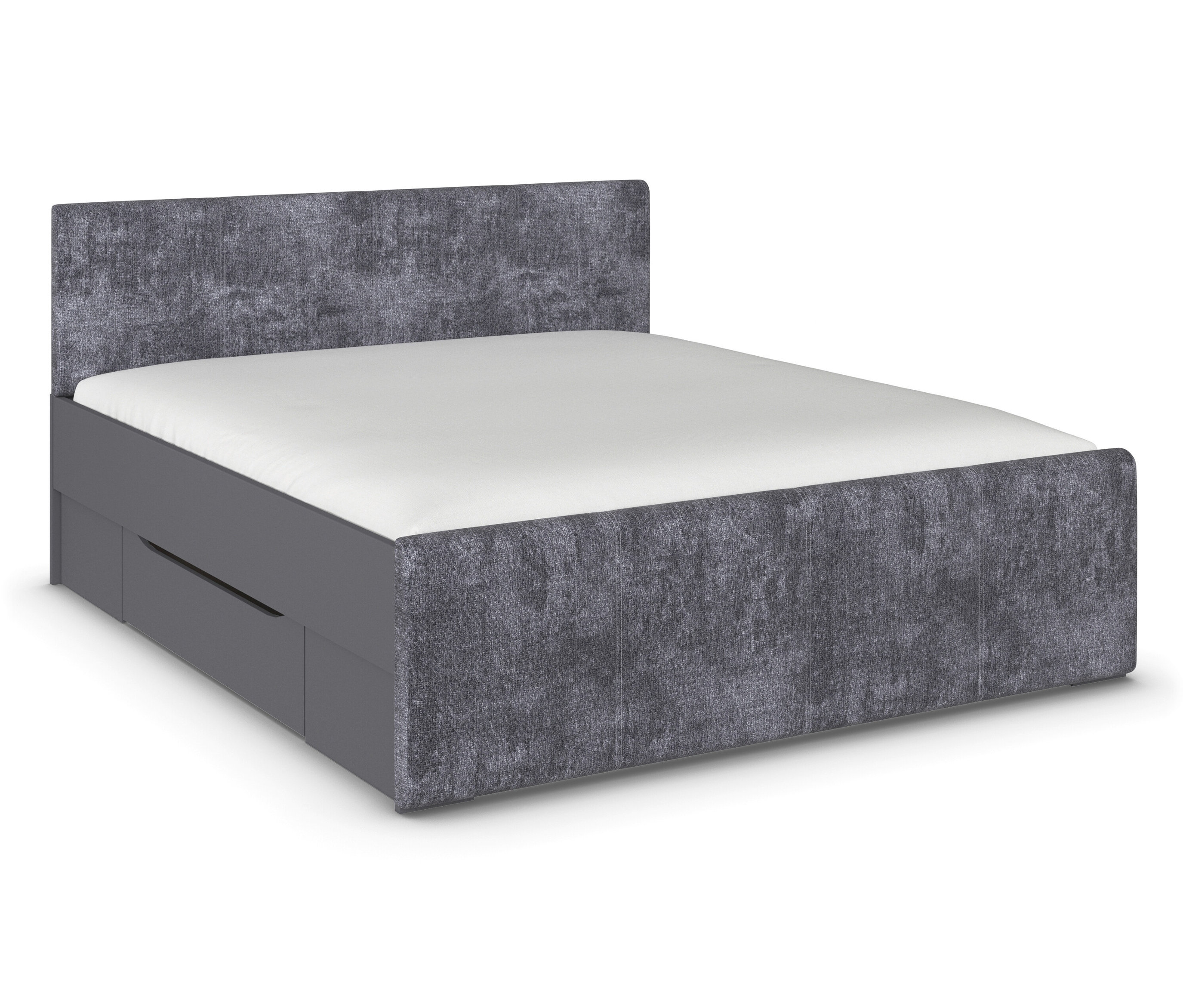 rauch Bett »Holga« - 185x211x100cm - grau - Holz / Holz