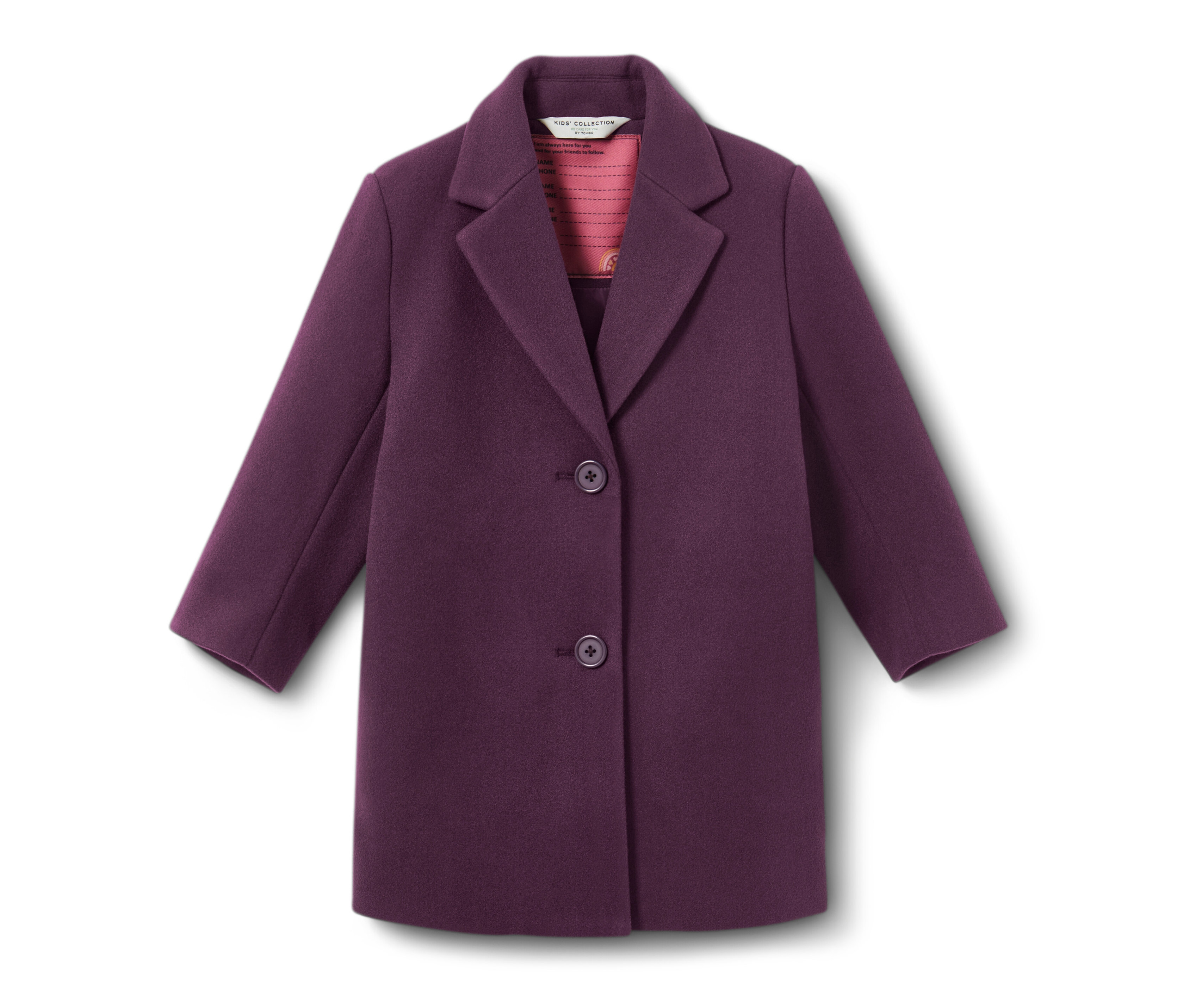 Tchibo - Kinder-Mantel - Mädchen - Gr. 122/128 - dunkellila
