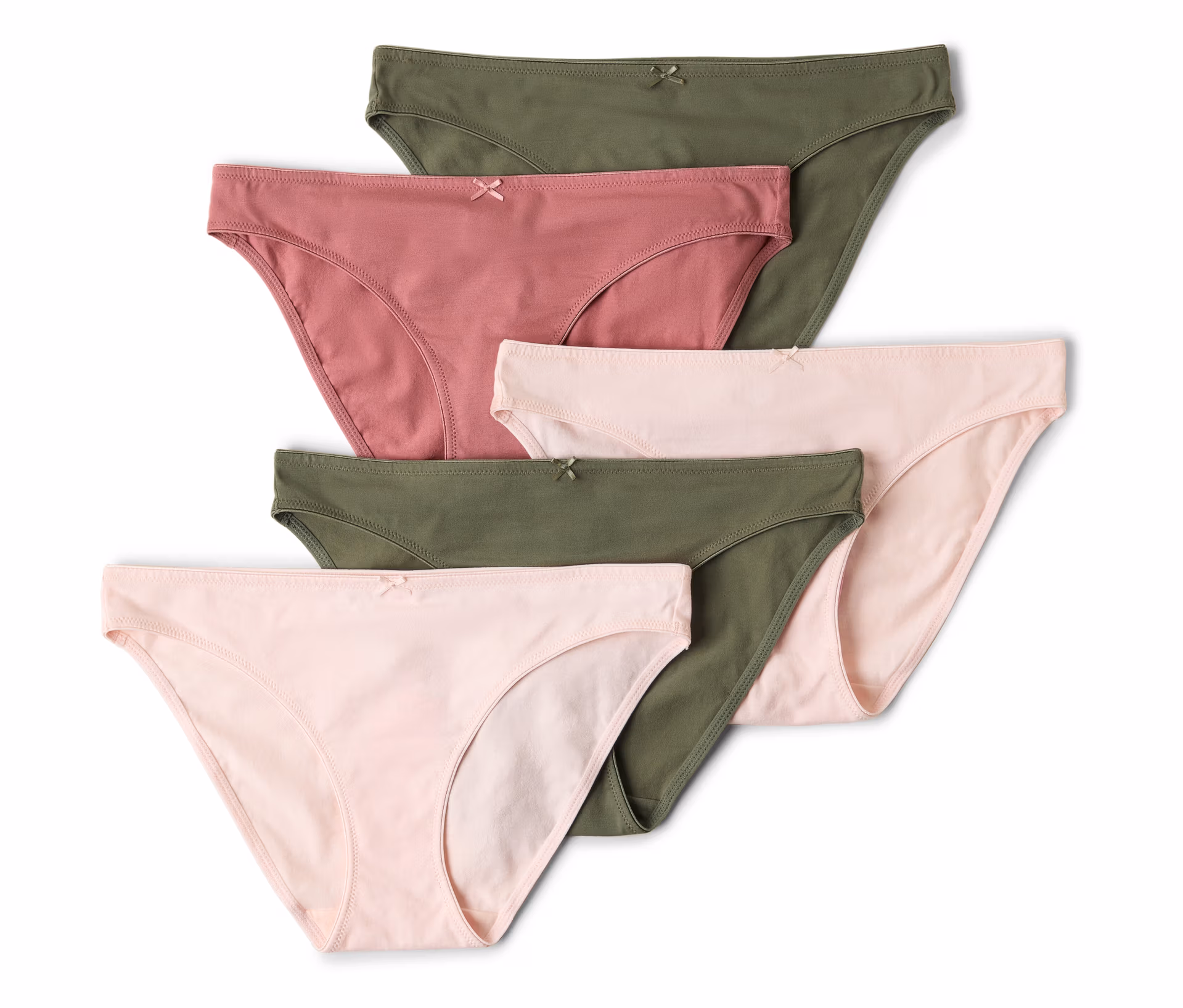 Tchibo - 5 Slips - Damen - Gr. S - khaki