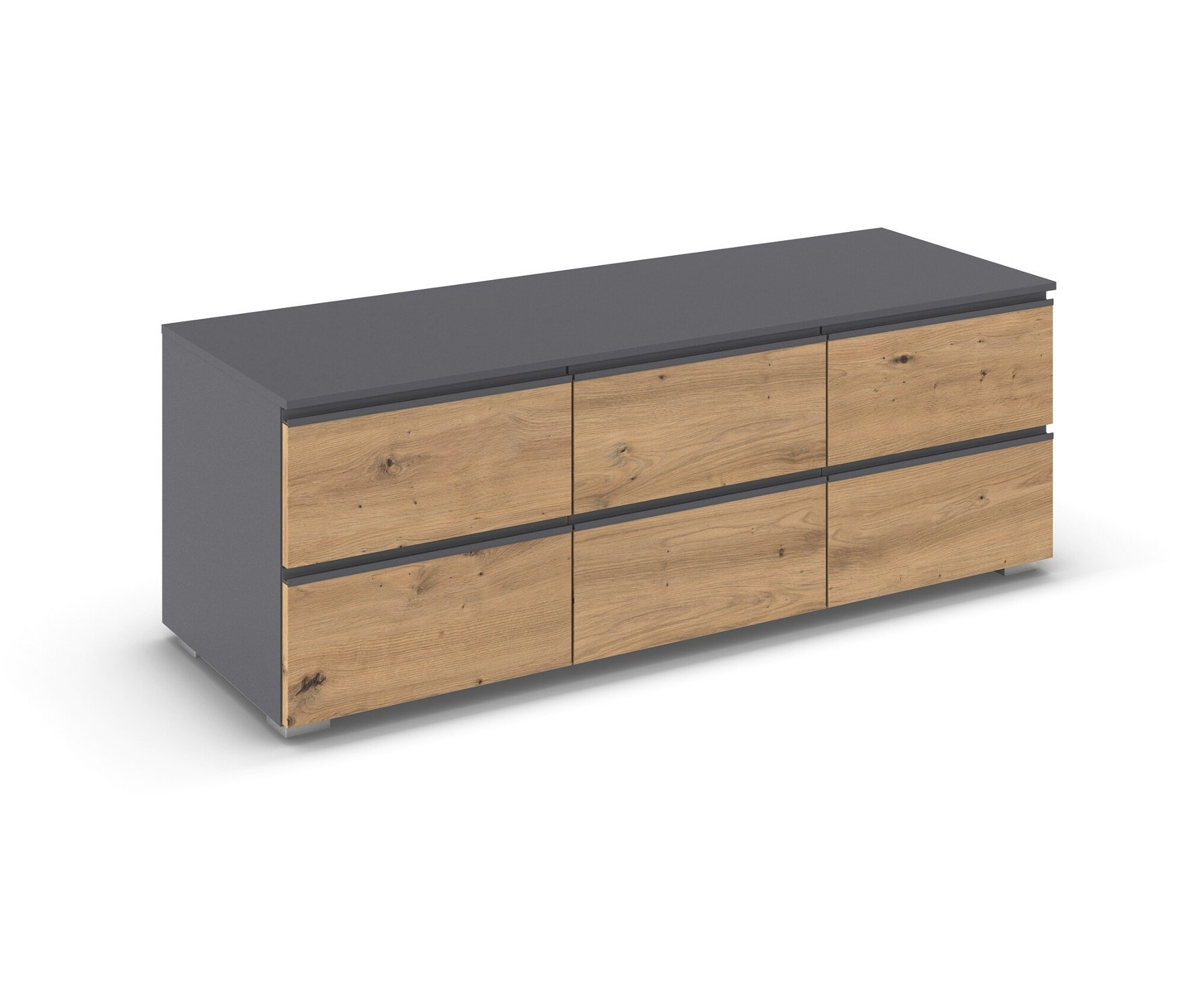 rauch TV-Element »Joel« - 120x42x42cm - grau - Holz / Holz